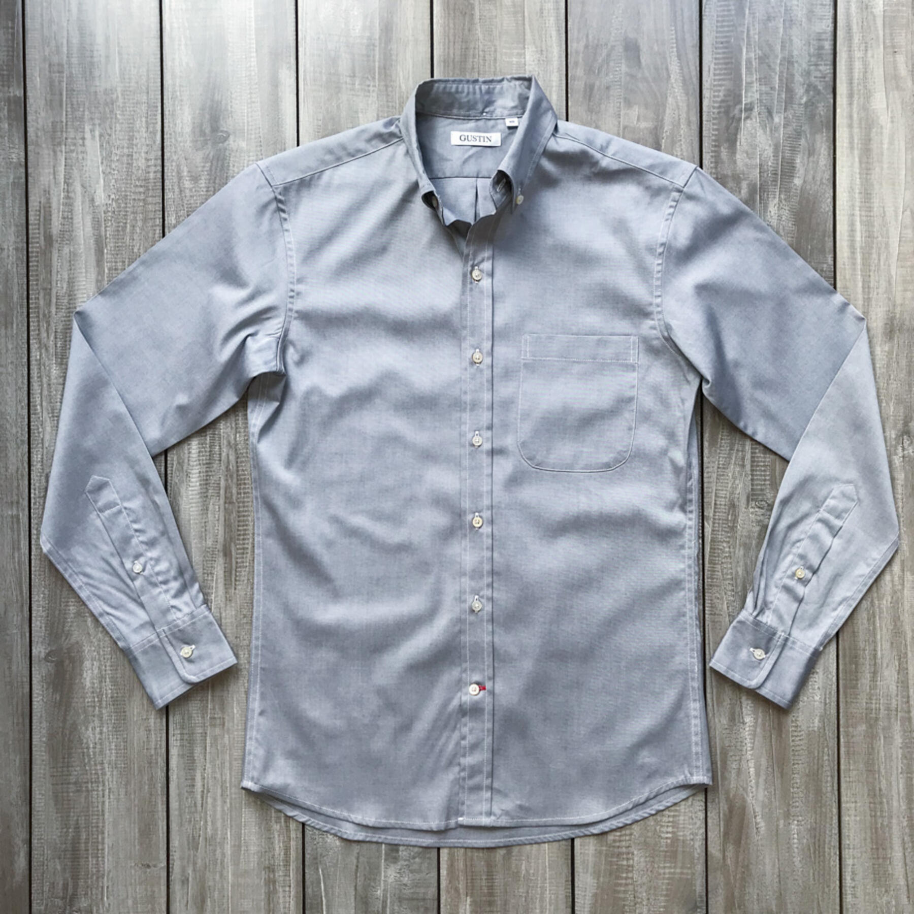 gustin #656 japan charcoal pinpoint oxford