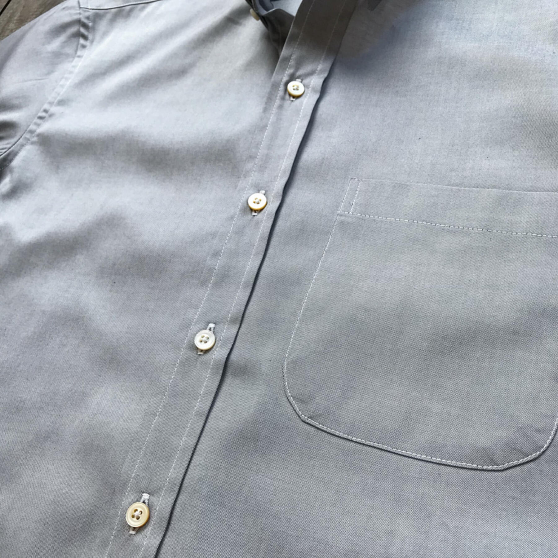 gustin #656 japan charcoal pinpoint oxford