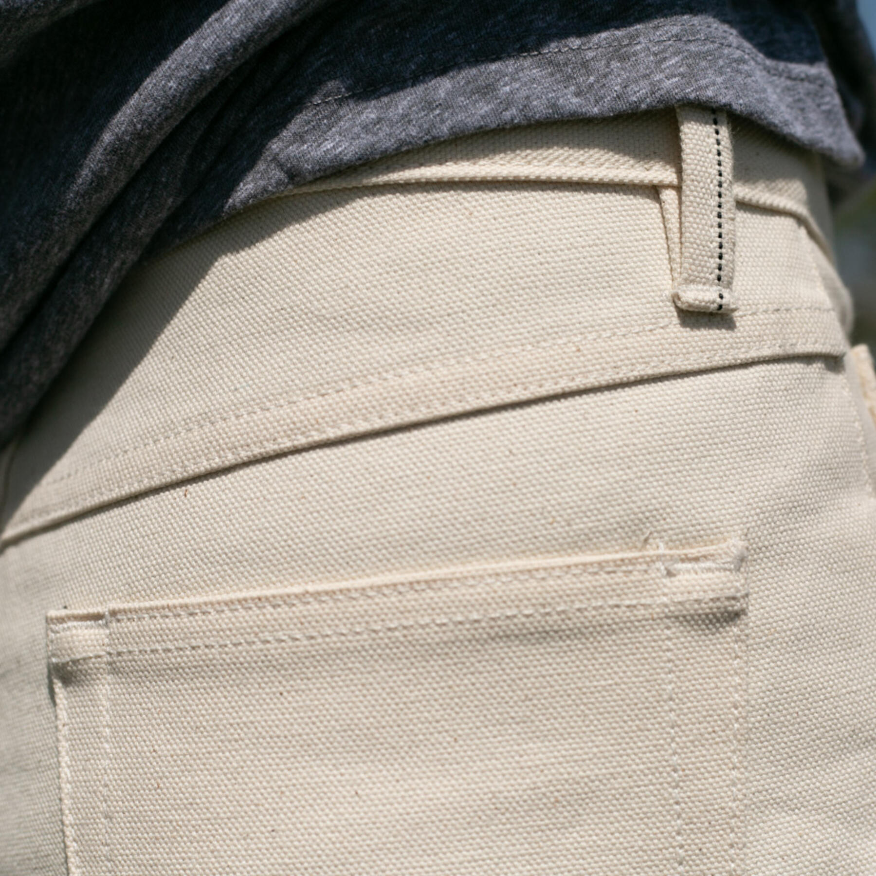 gustin #376 cone natural selvedge duck canvas