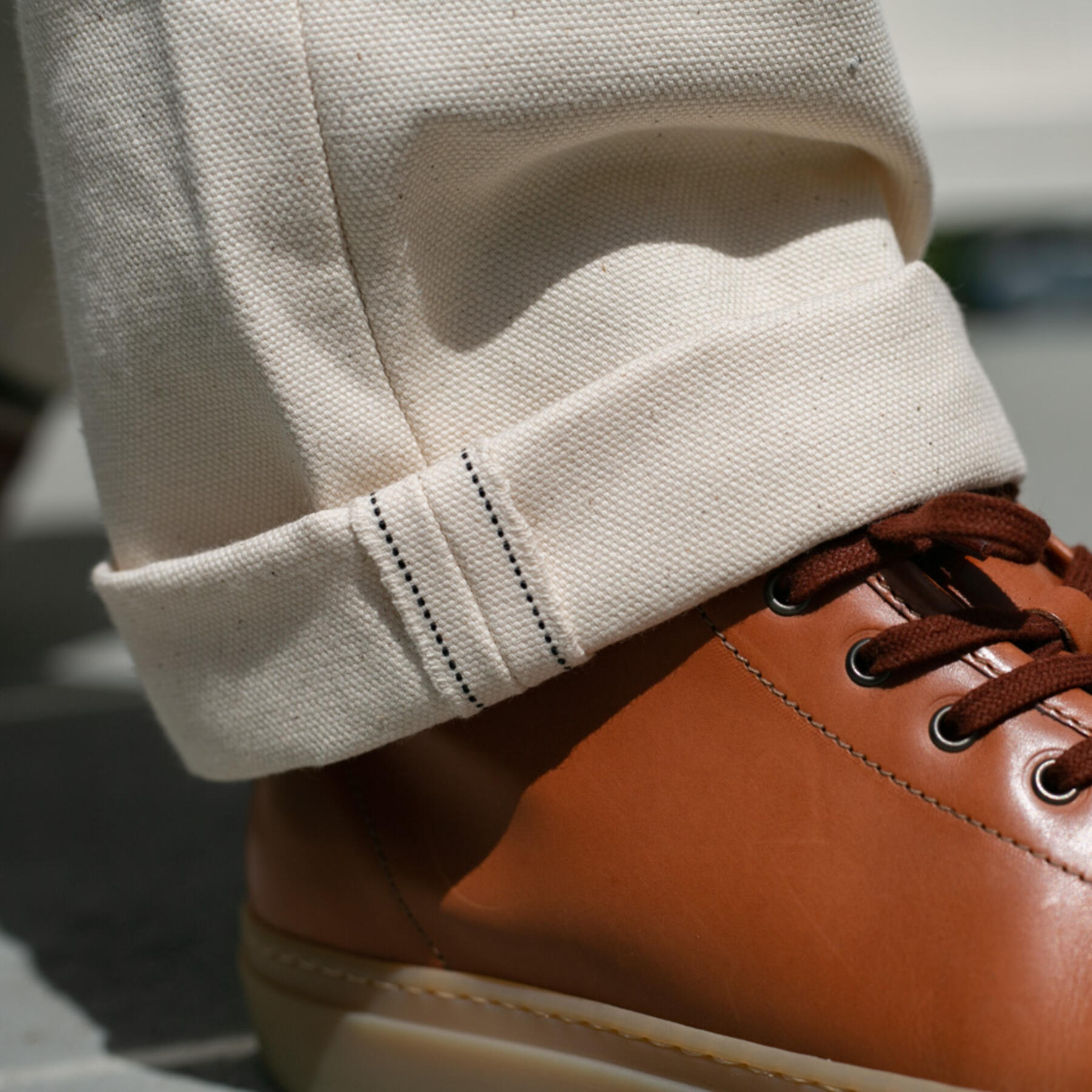 gustin #376 cone natural selvedge duck canvas