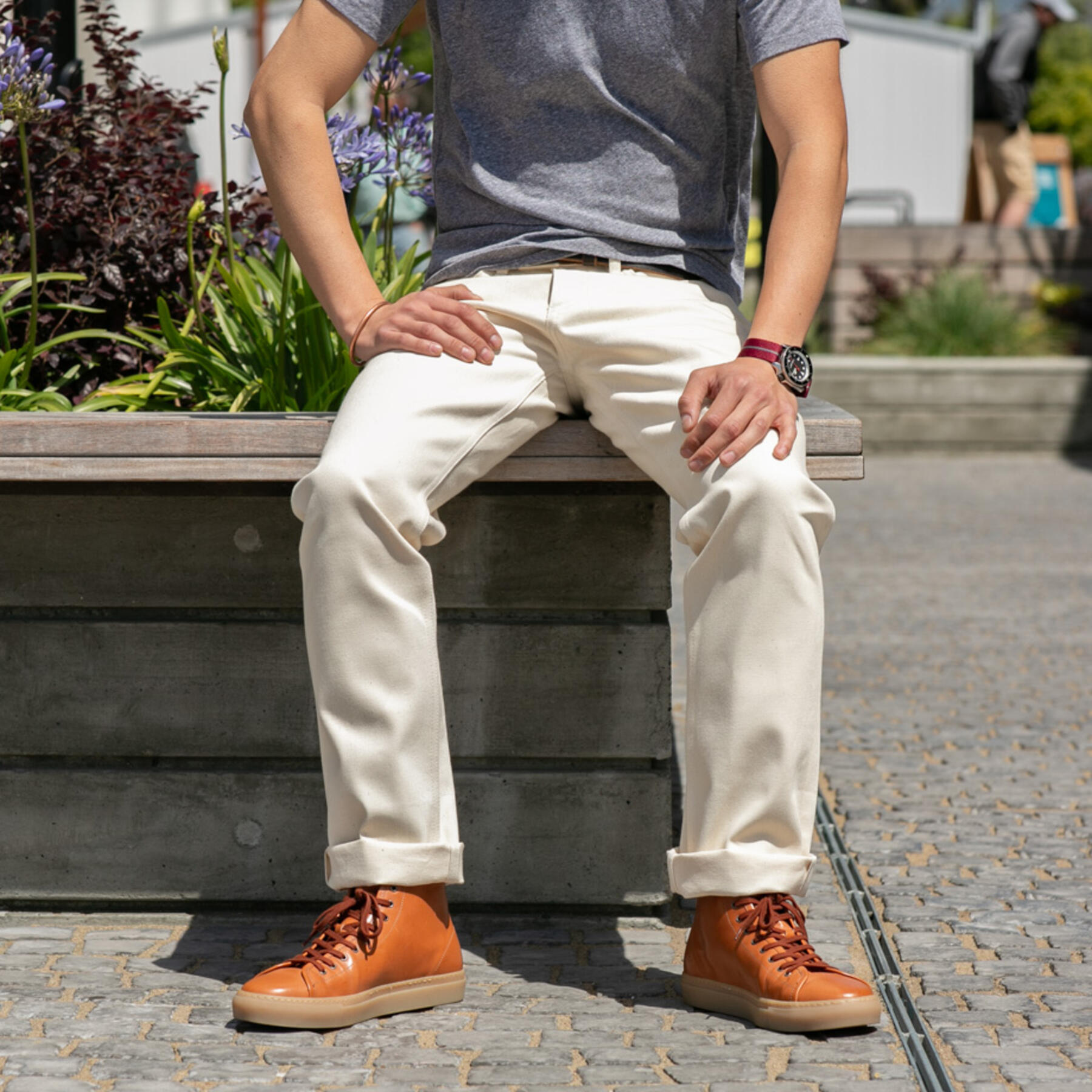 gustin #376 cone natural selvedge duck canvas