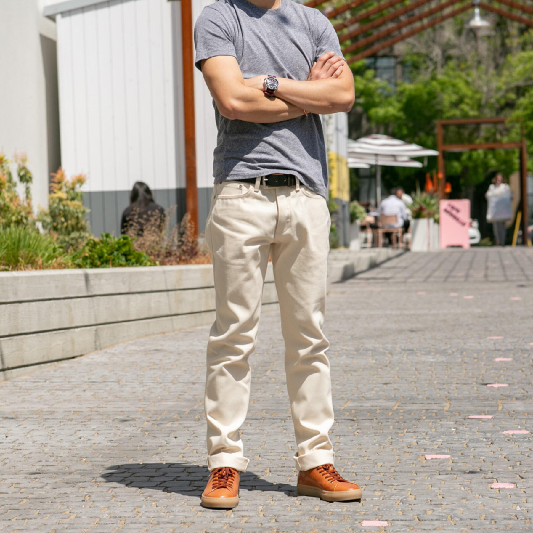 gustin #376 cone natural selvedge duck canvas