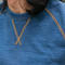 gustin vintage indigo contrast stitch crewneck sweatshirt