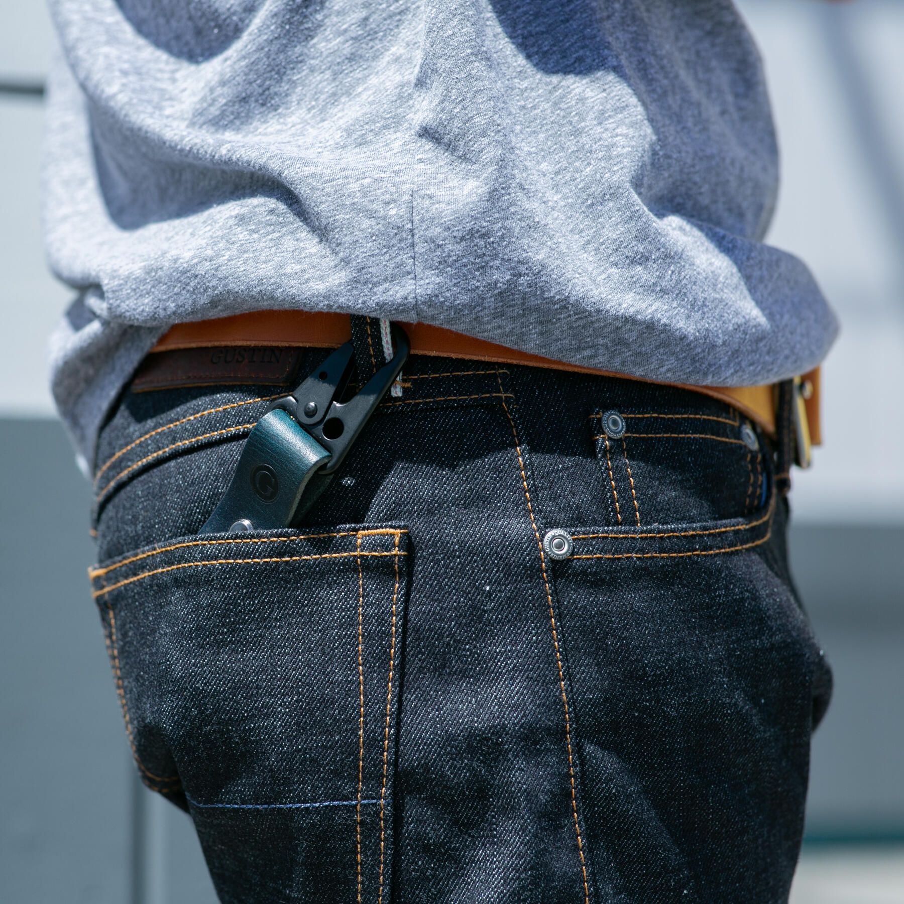 gustin military key clip - navy