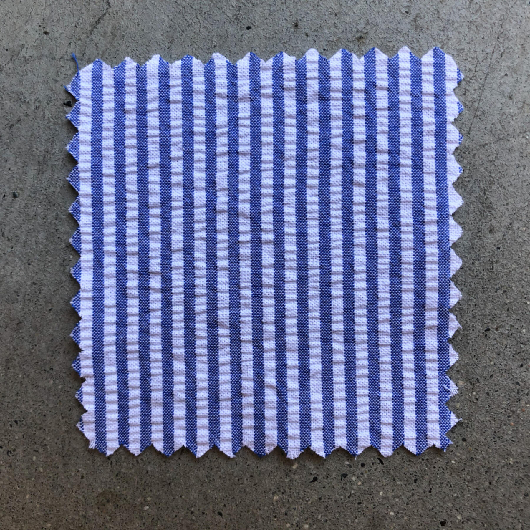 gustin #669 royal stripe seersucker