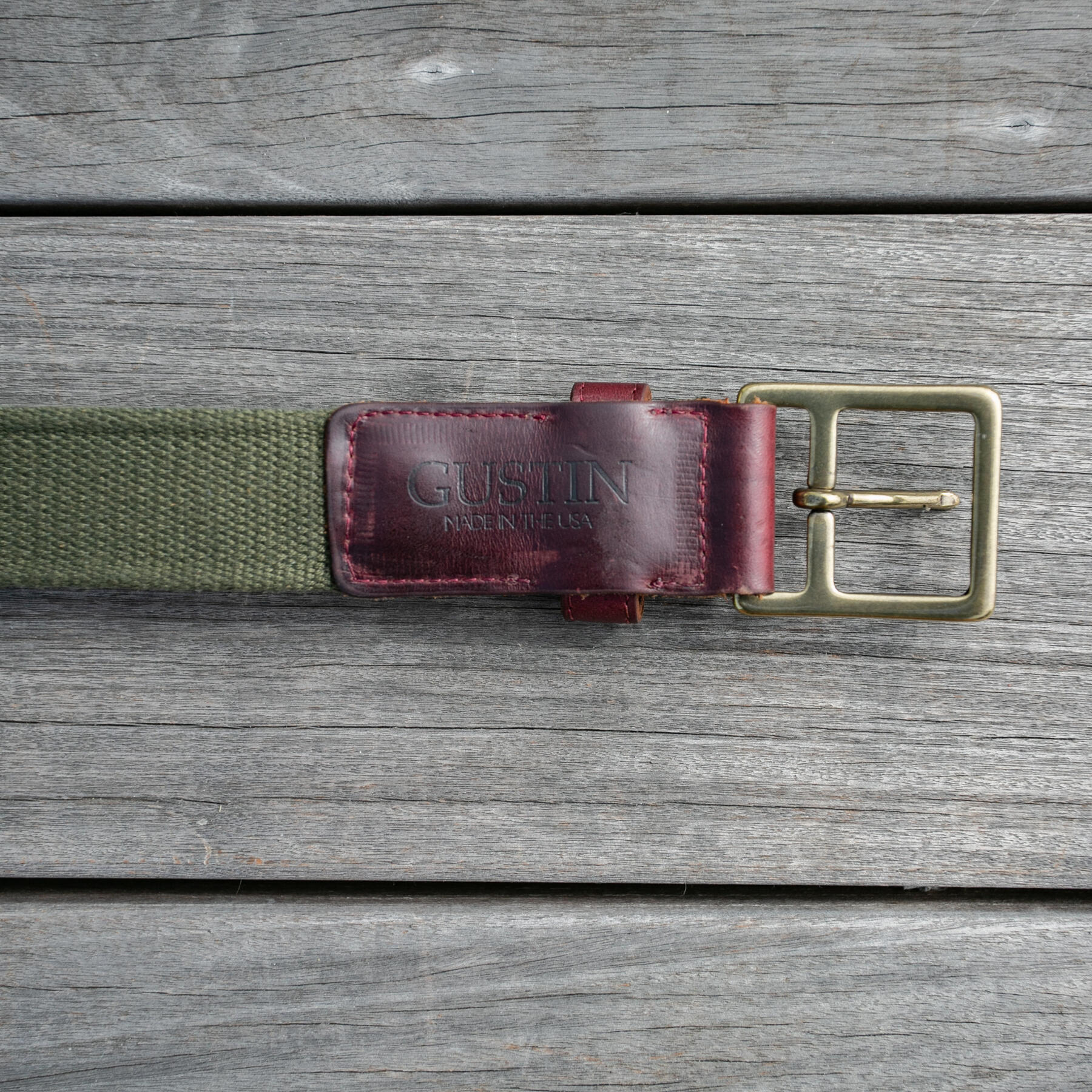 gustin olive webbing belt - chromexcel #8