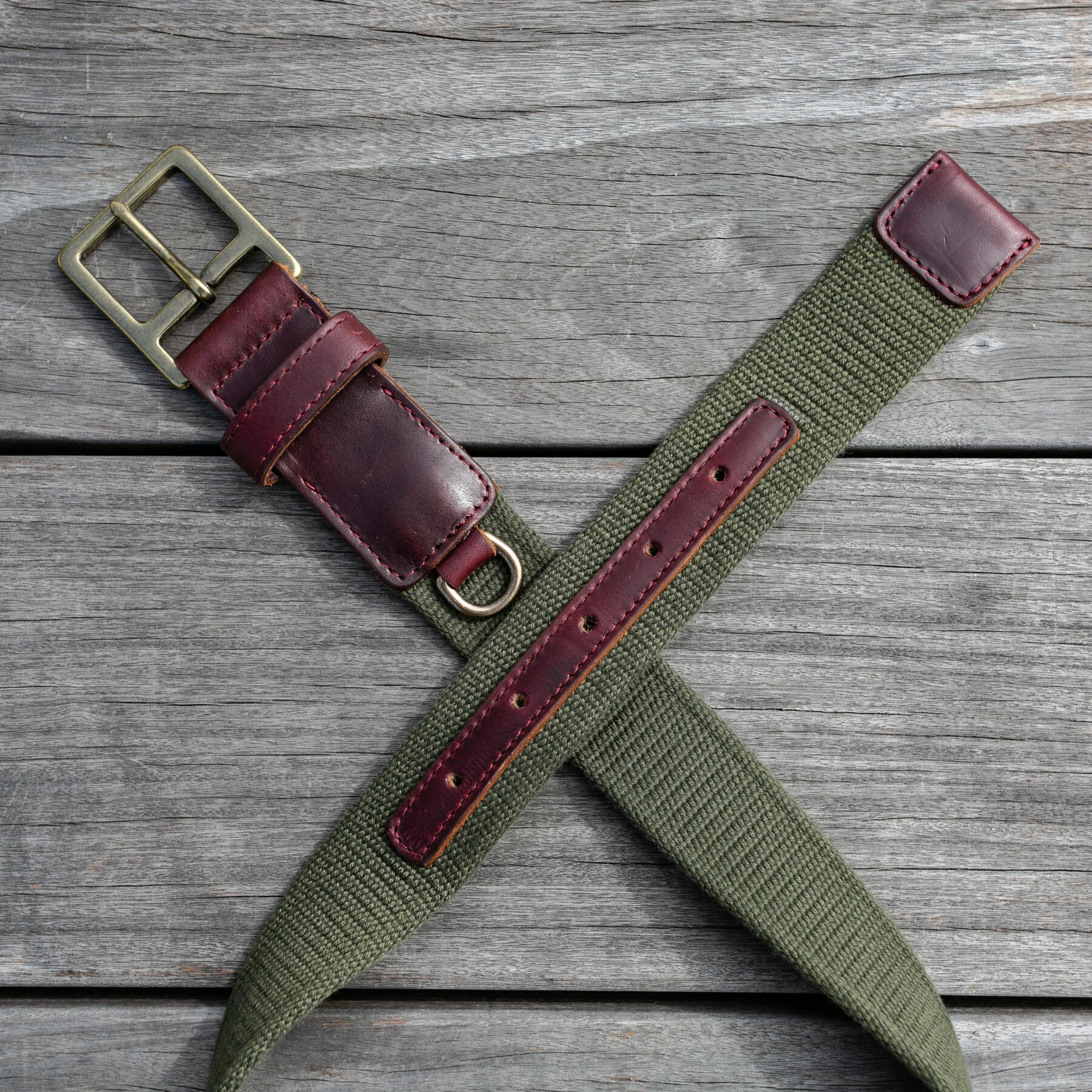 gustin olive webbing belt - chromexcel #8