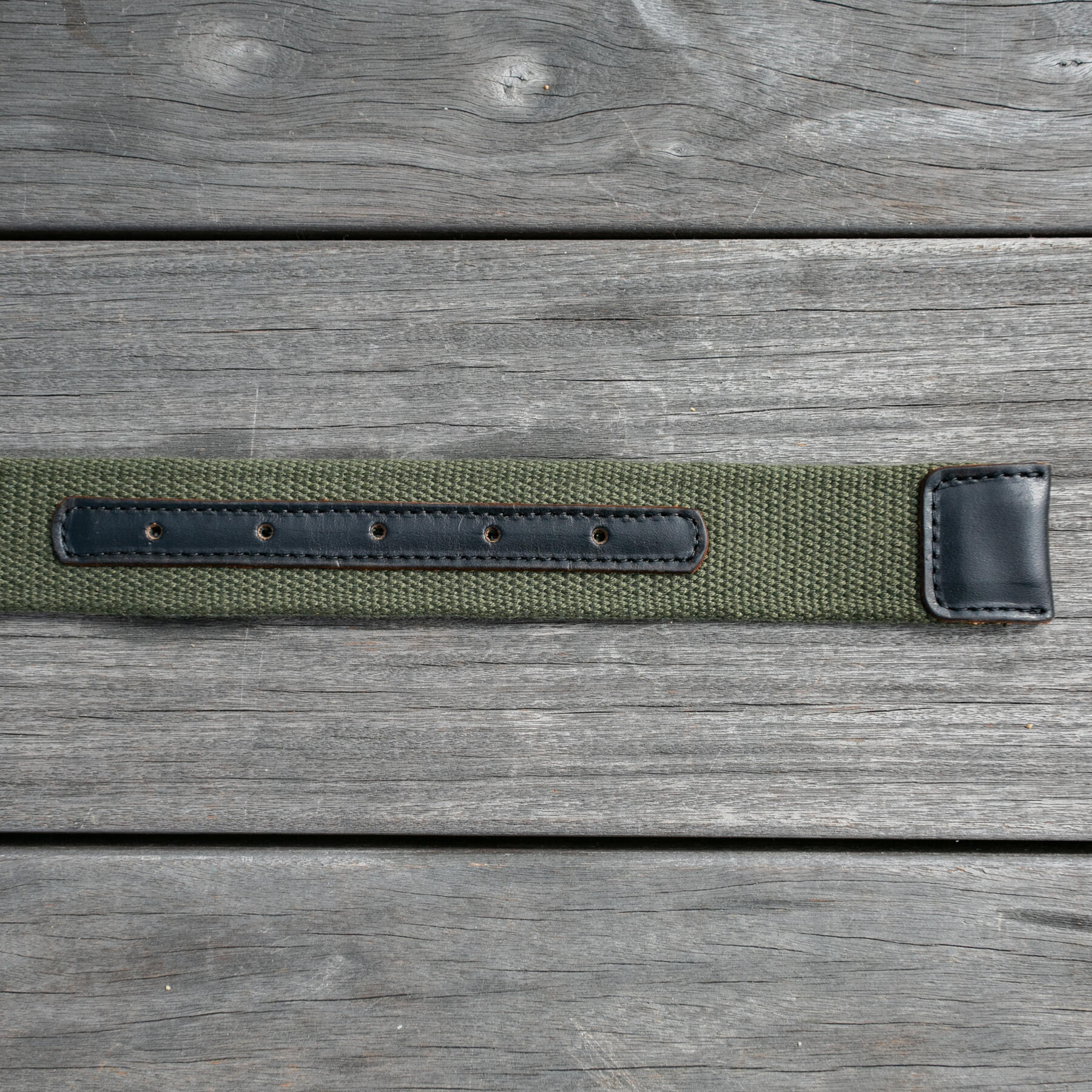 gustin olive webbing belt - chromexcel black