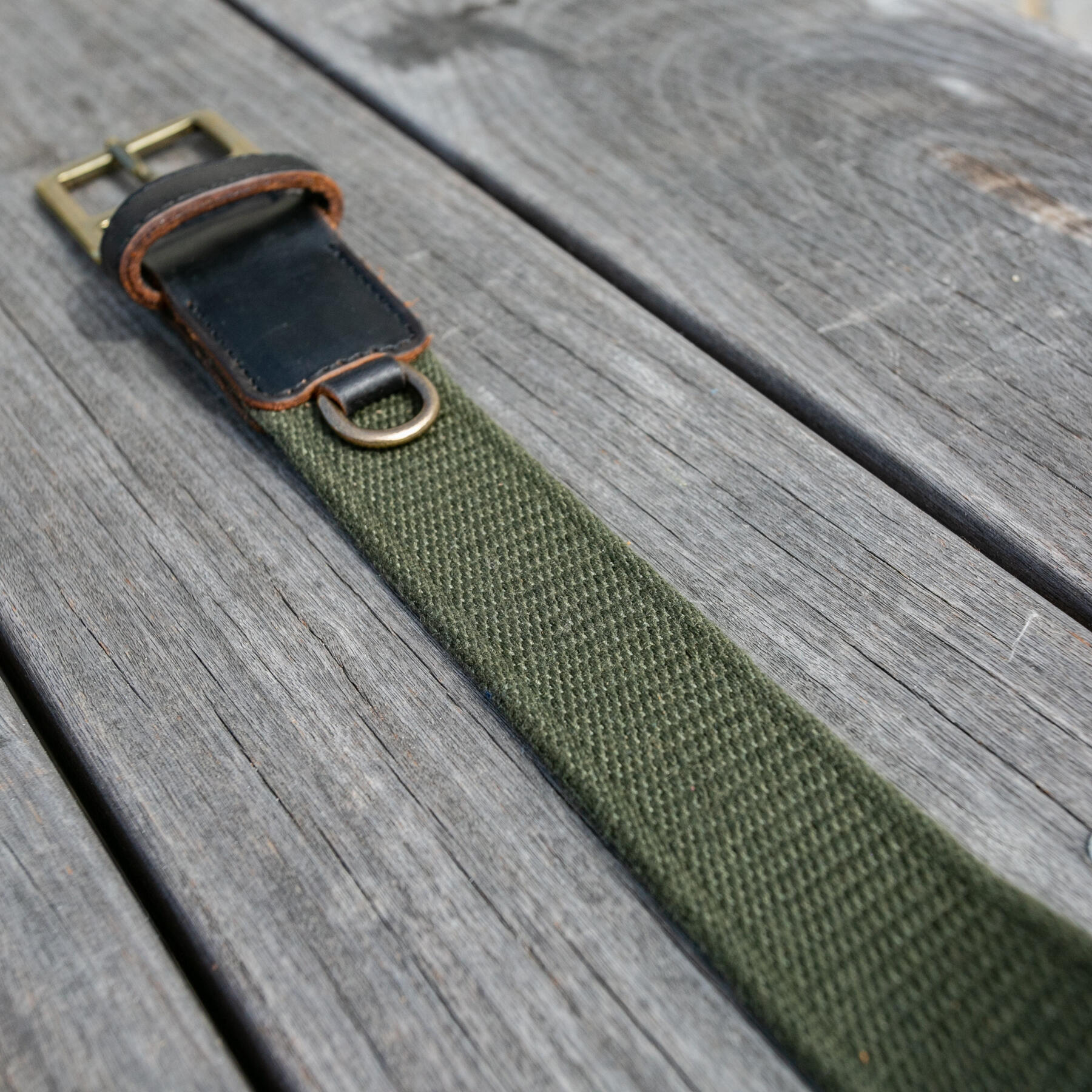 gustin olive webbing belt - chromexcel black