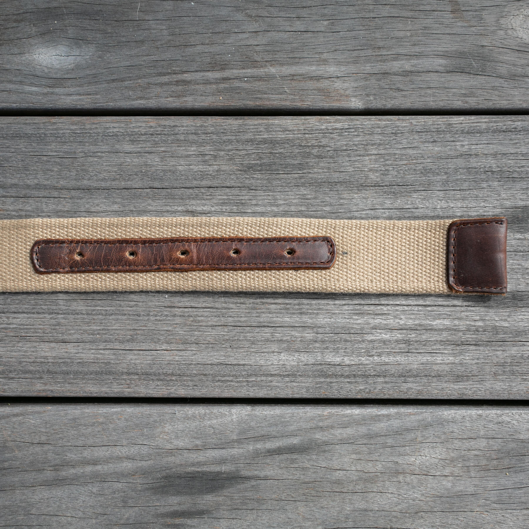 gustin tan webbing belt - nut brown dublin