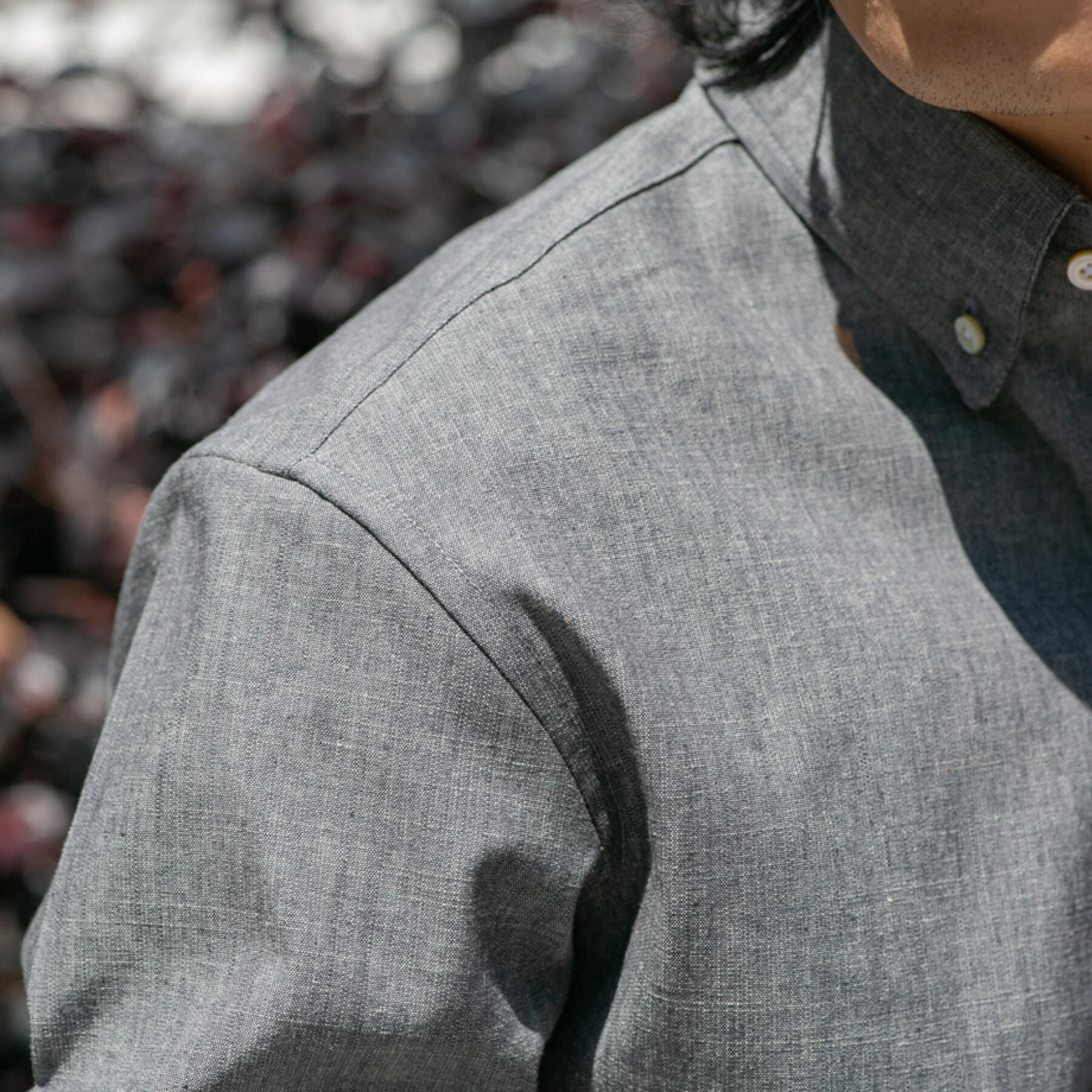 gustin #684 grey chambray