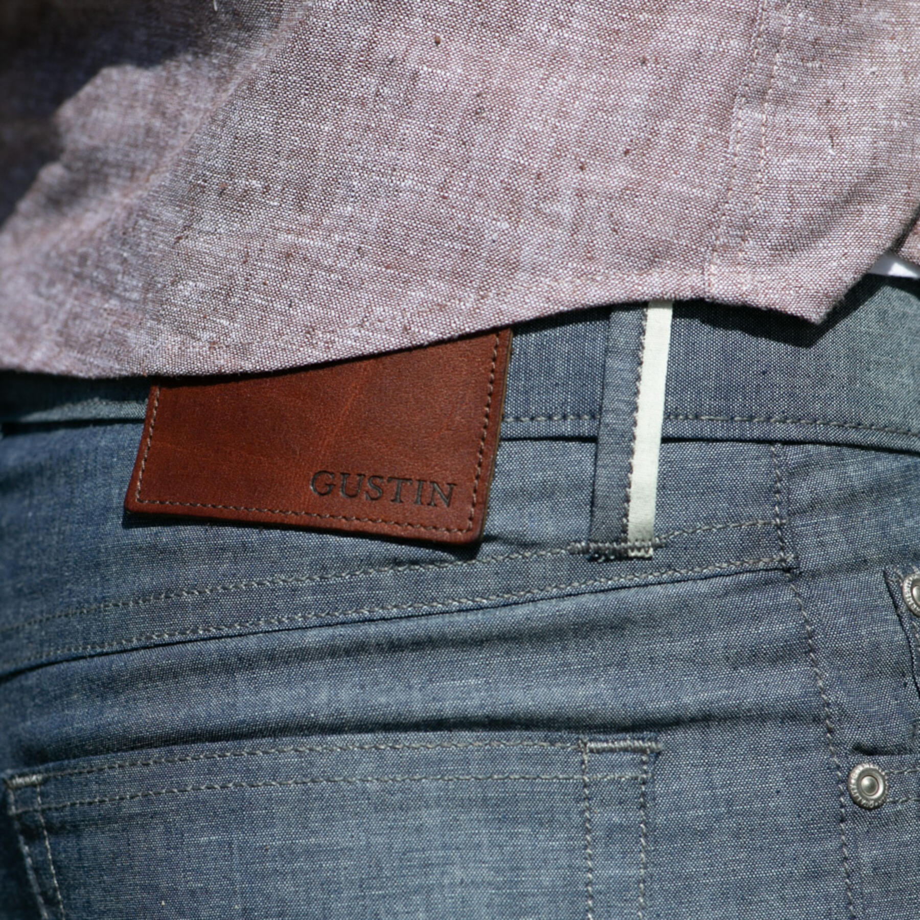 gustin #435 ultralight selvedge chambray