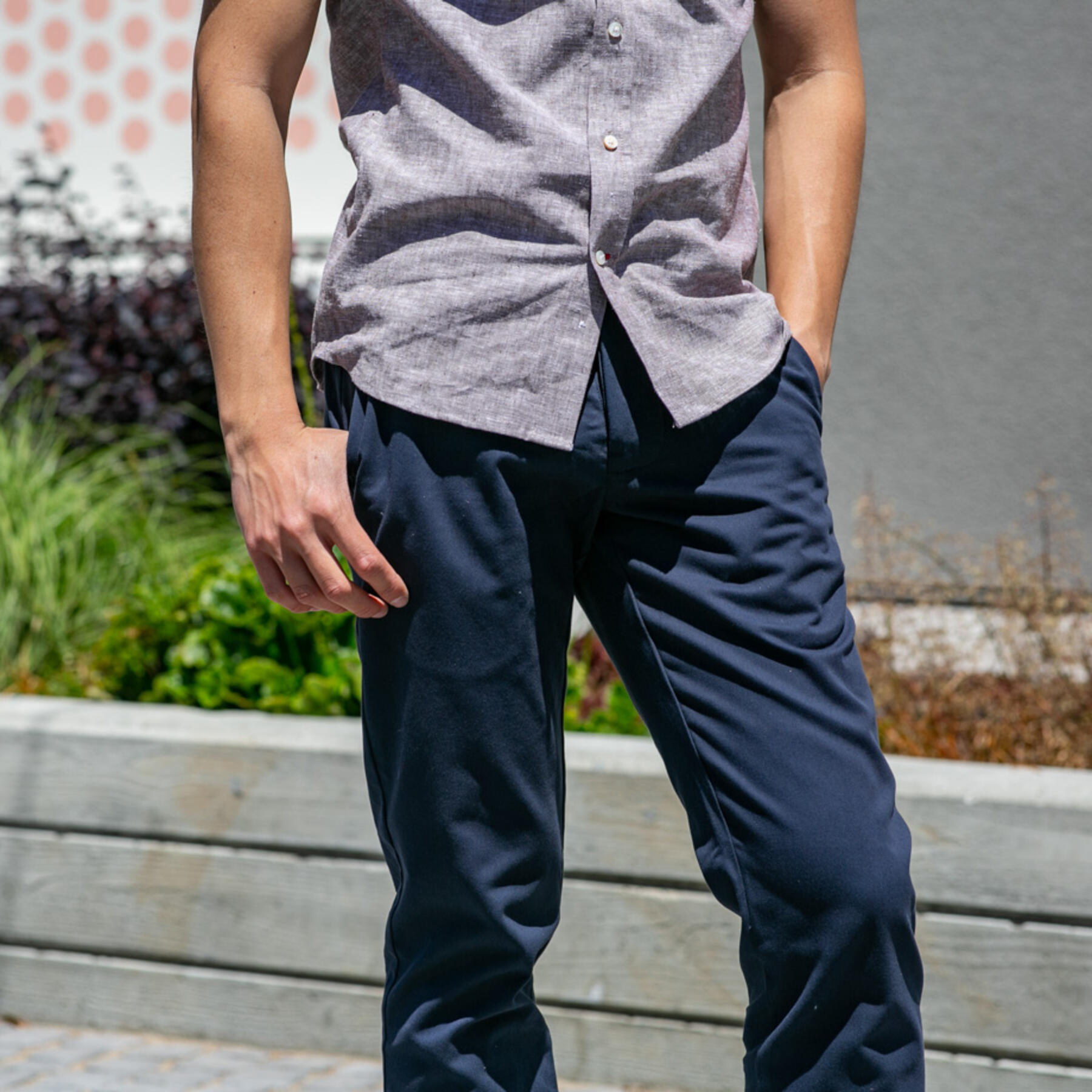 gustin #195 american brushed chinos - navy
