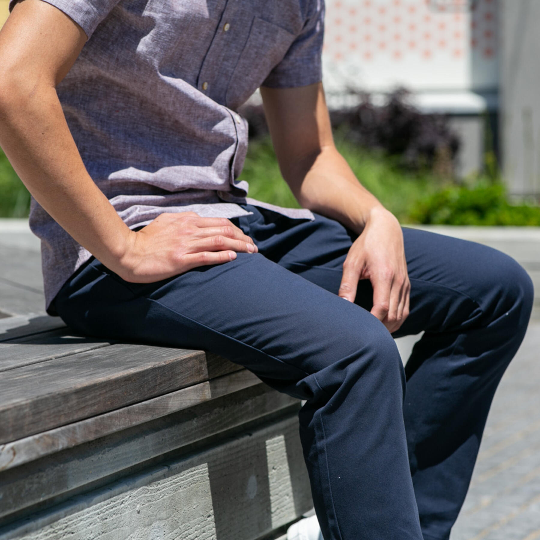 gustin #195 american brushed chinos - navy