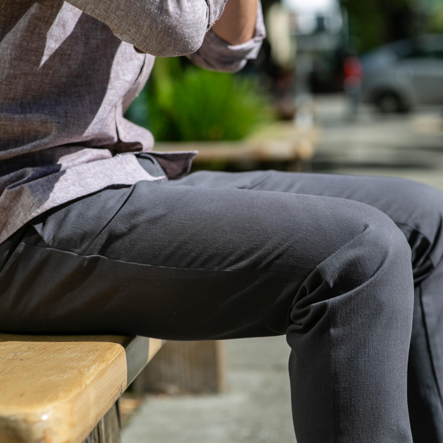 gustin #196 american brushed chinos - charcoal