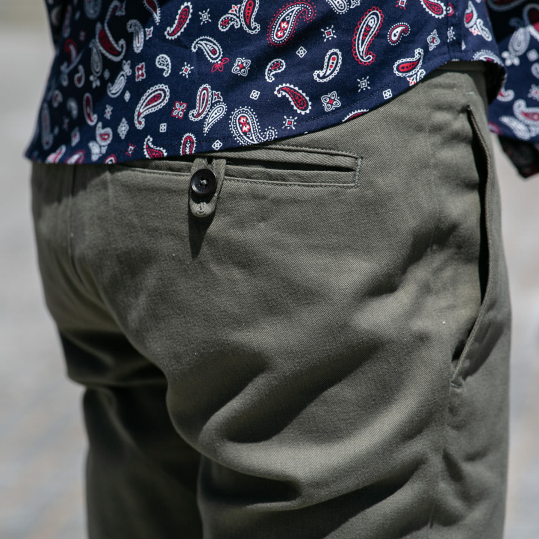 gustin #197 american brushed chinos - olive