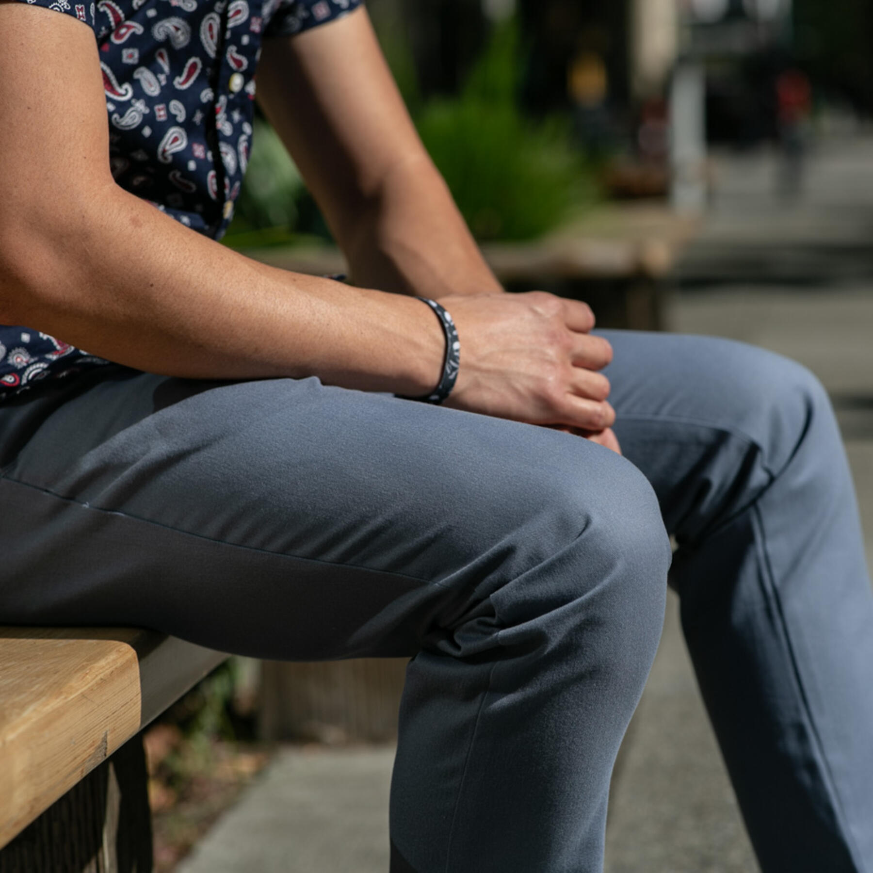 gustin #199 american brushed chinos - vintage blue