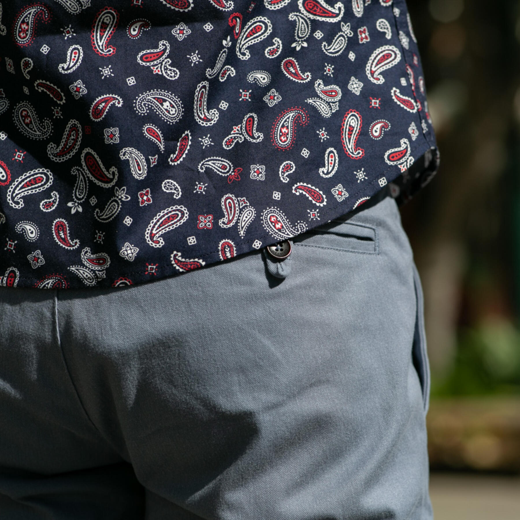 gustin #199 american brushed chinos - vintage blue