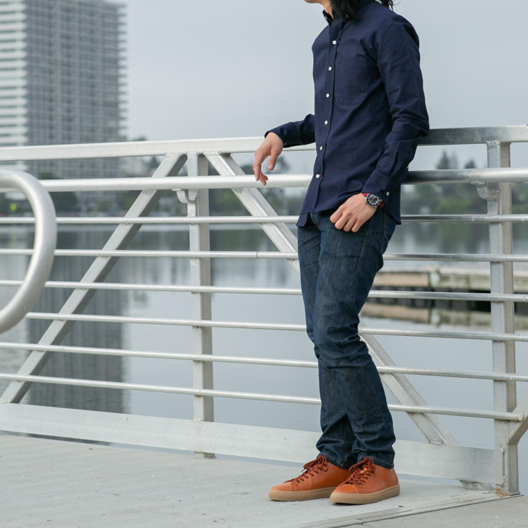 gustin #685 indigoxindigo chambray