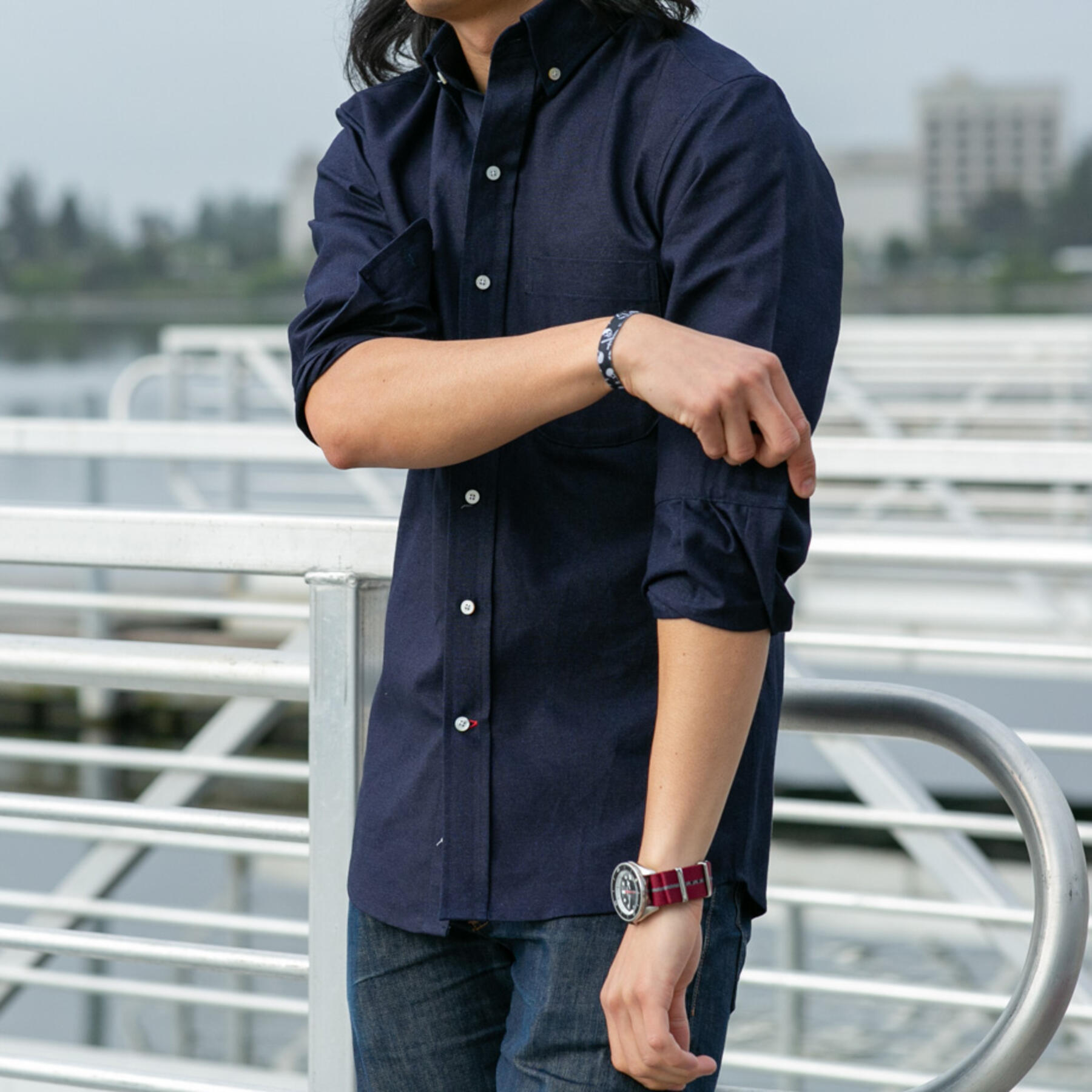 gustin #685 indigoxindigo chambray