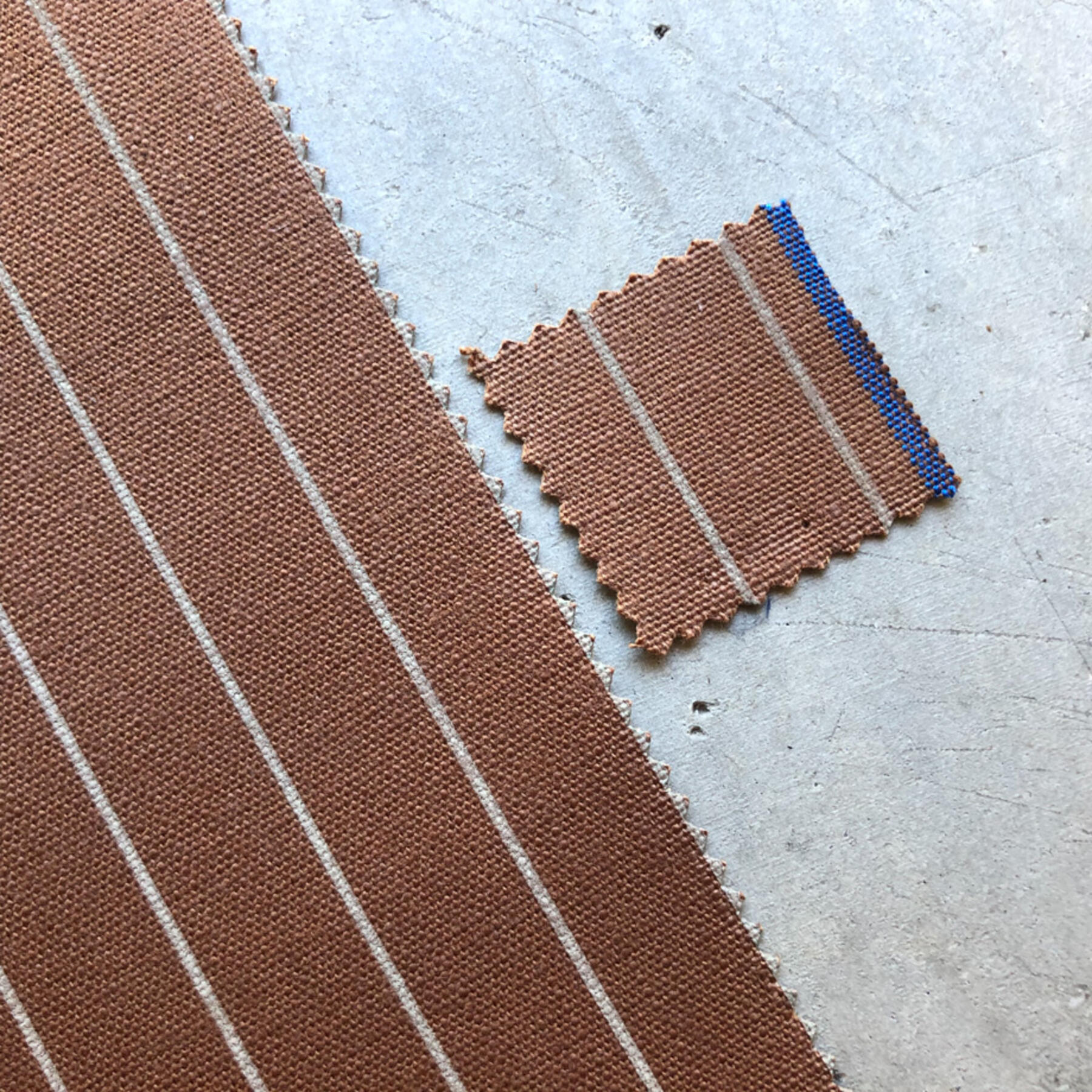 gustin #439 selvedge stripe canvas - wood