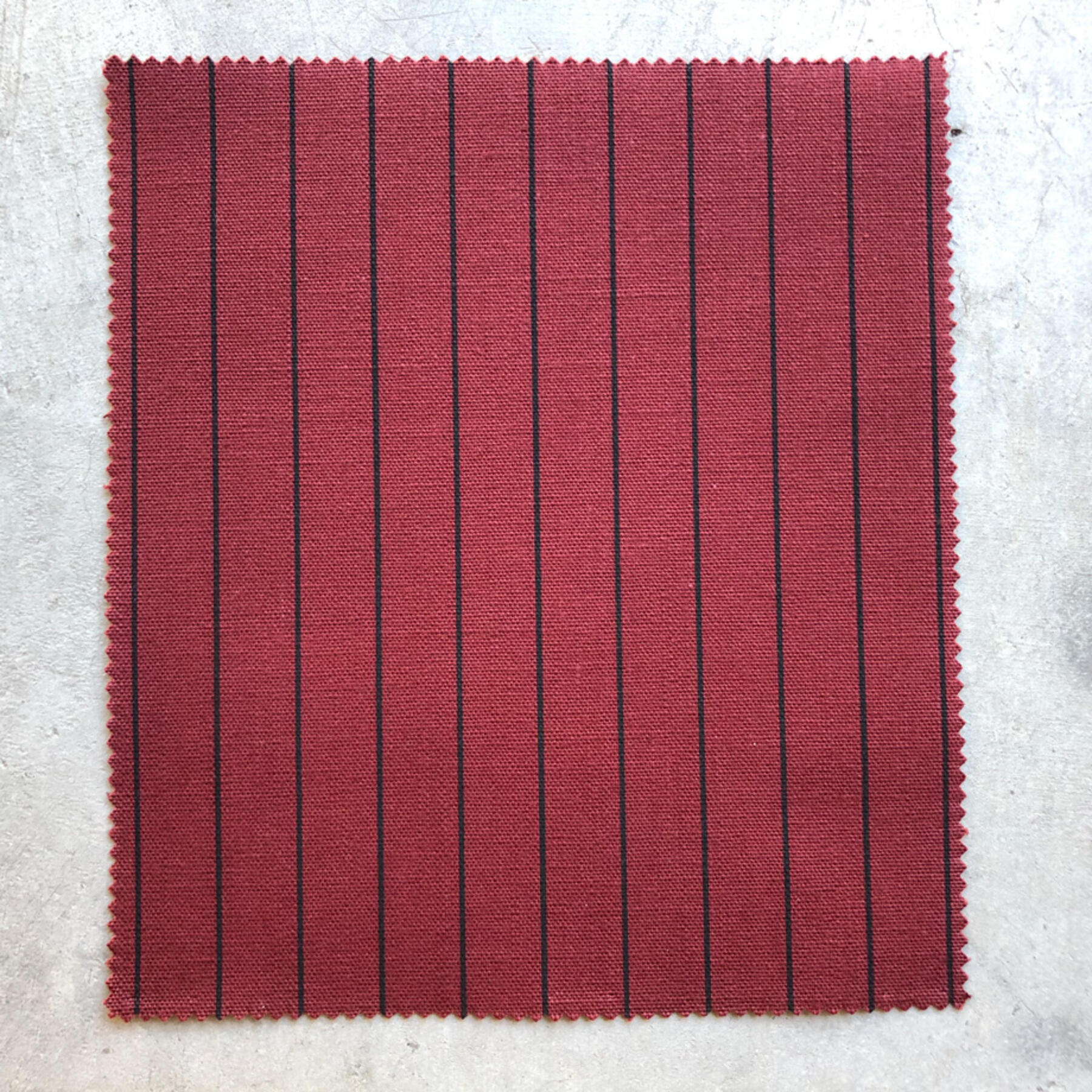 gustin #440 selvedge stripe canvas - oxblood