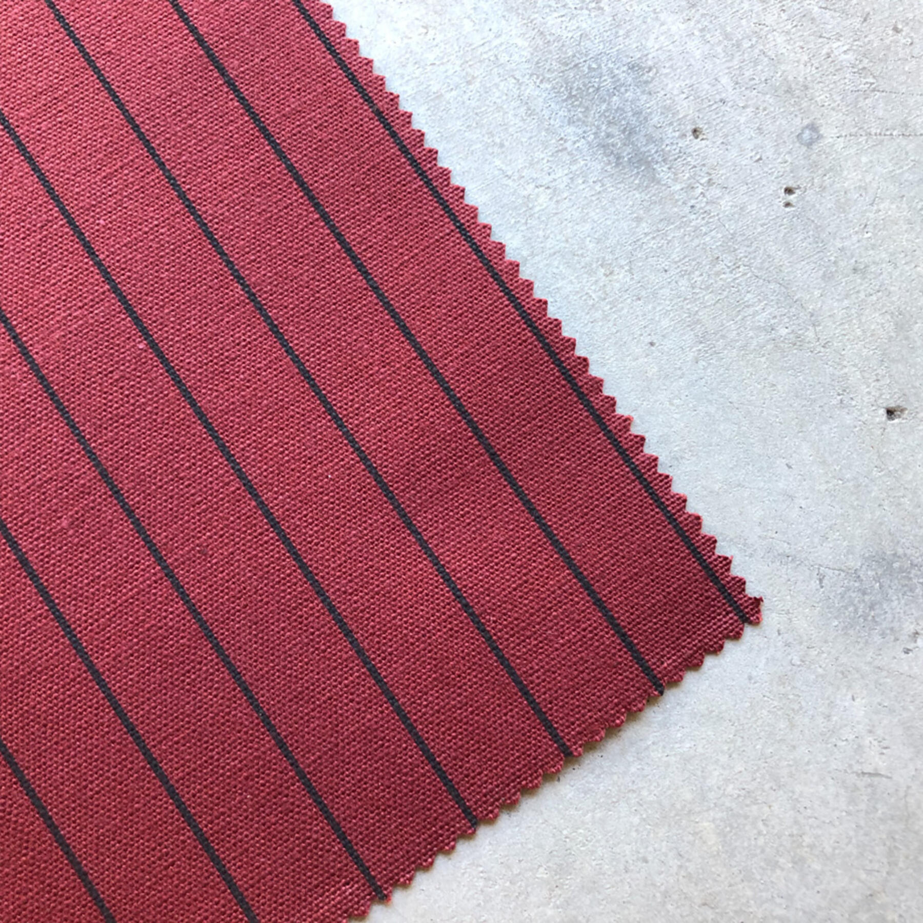 gustin #440 selvedge stripe canvas - oxblood