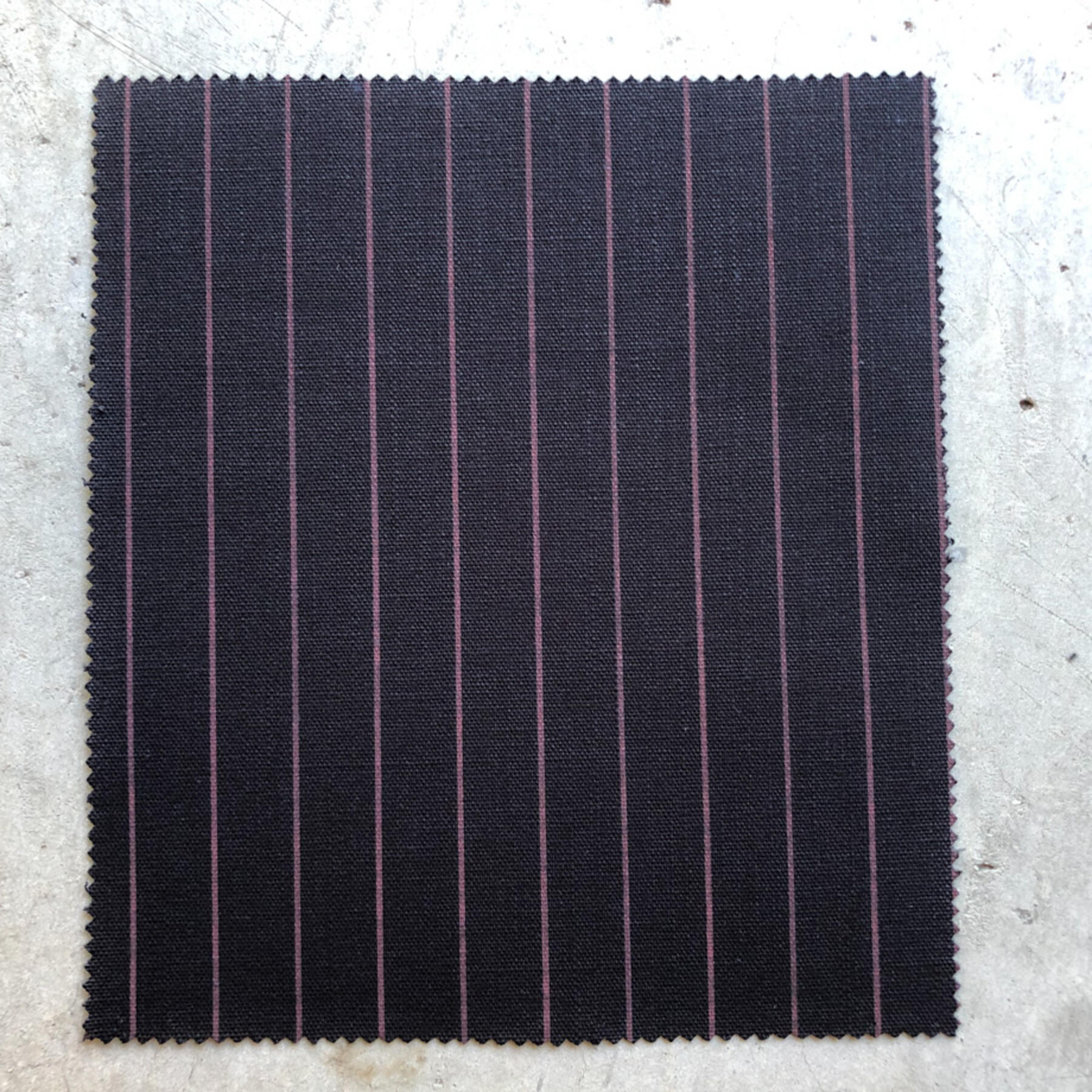 gustin #442 selvedge stripe canvas - black