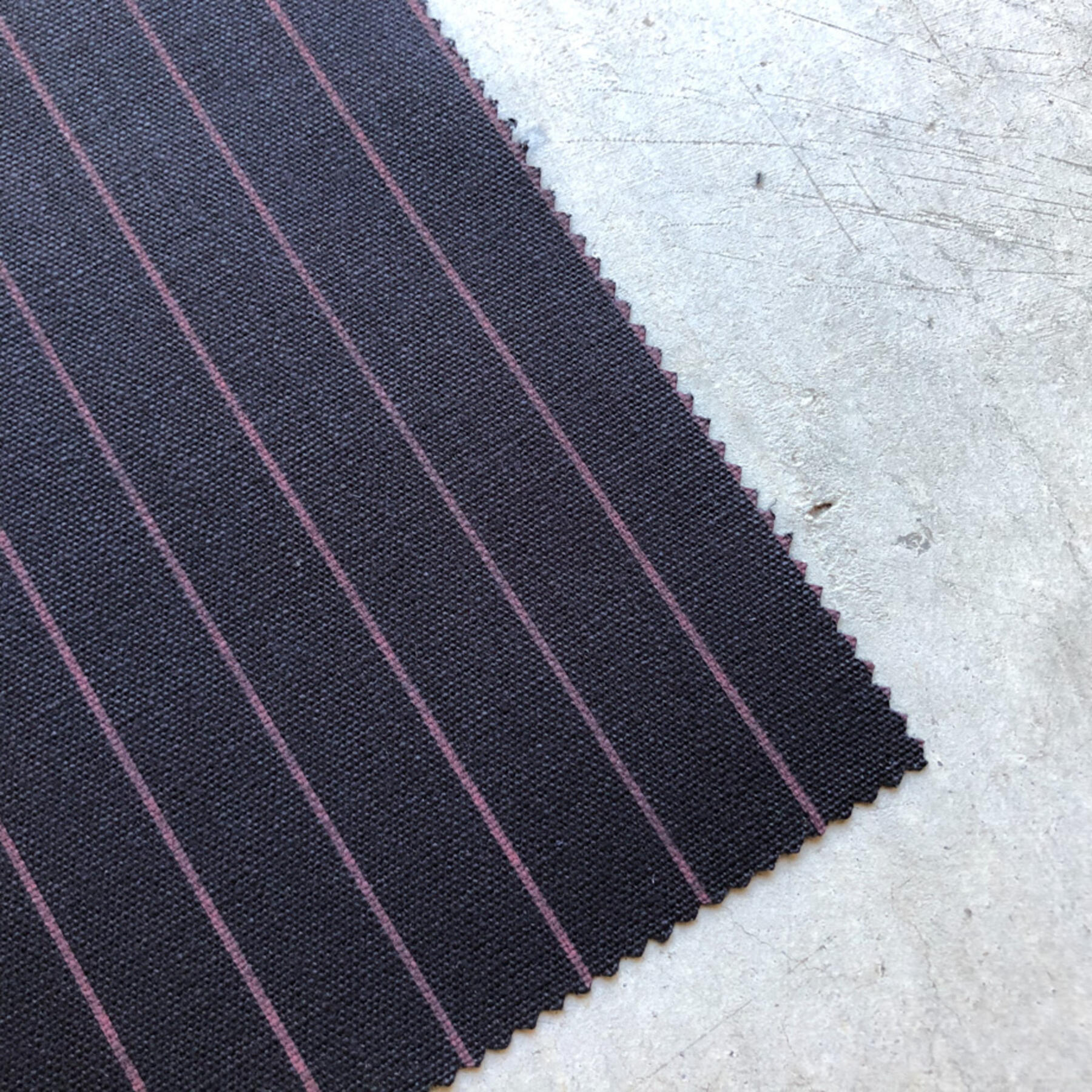 gustin #442 selvedge stripe canvas - black