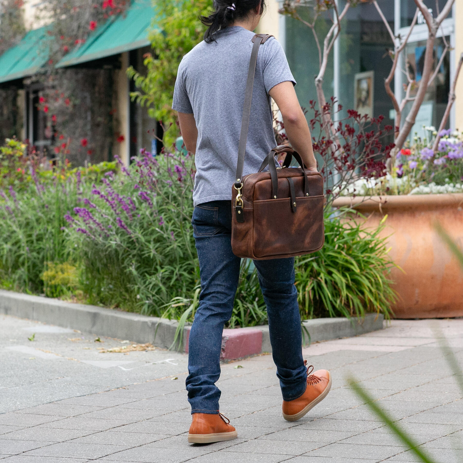 gustin the deluxe briefcase - horween chromexcel #8