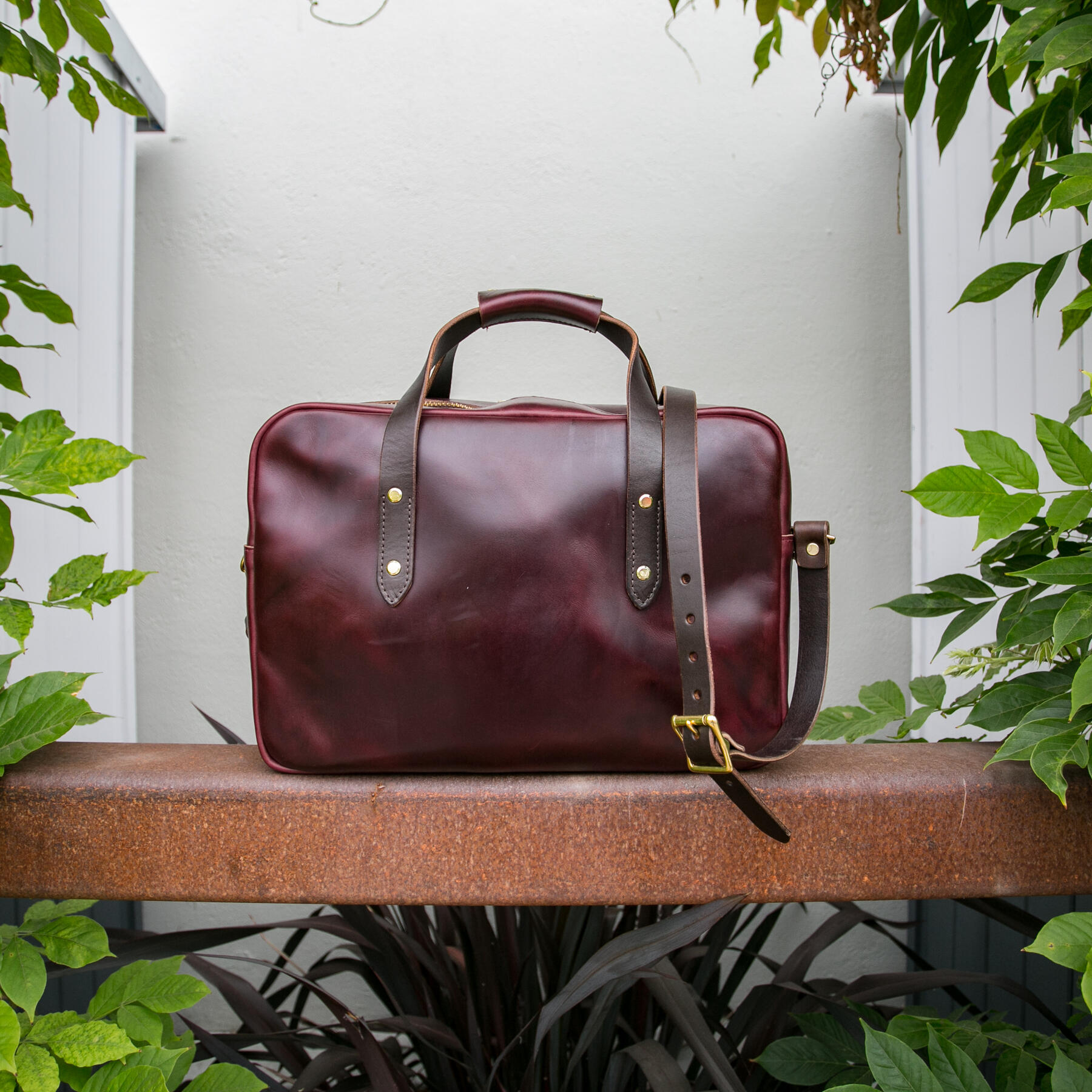 gustin the deluxe briefcase - horween chromexcel #8