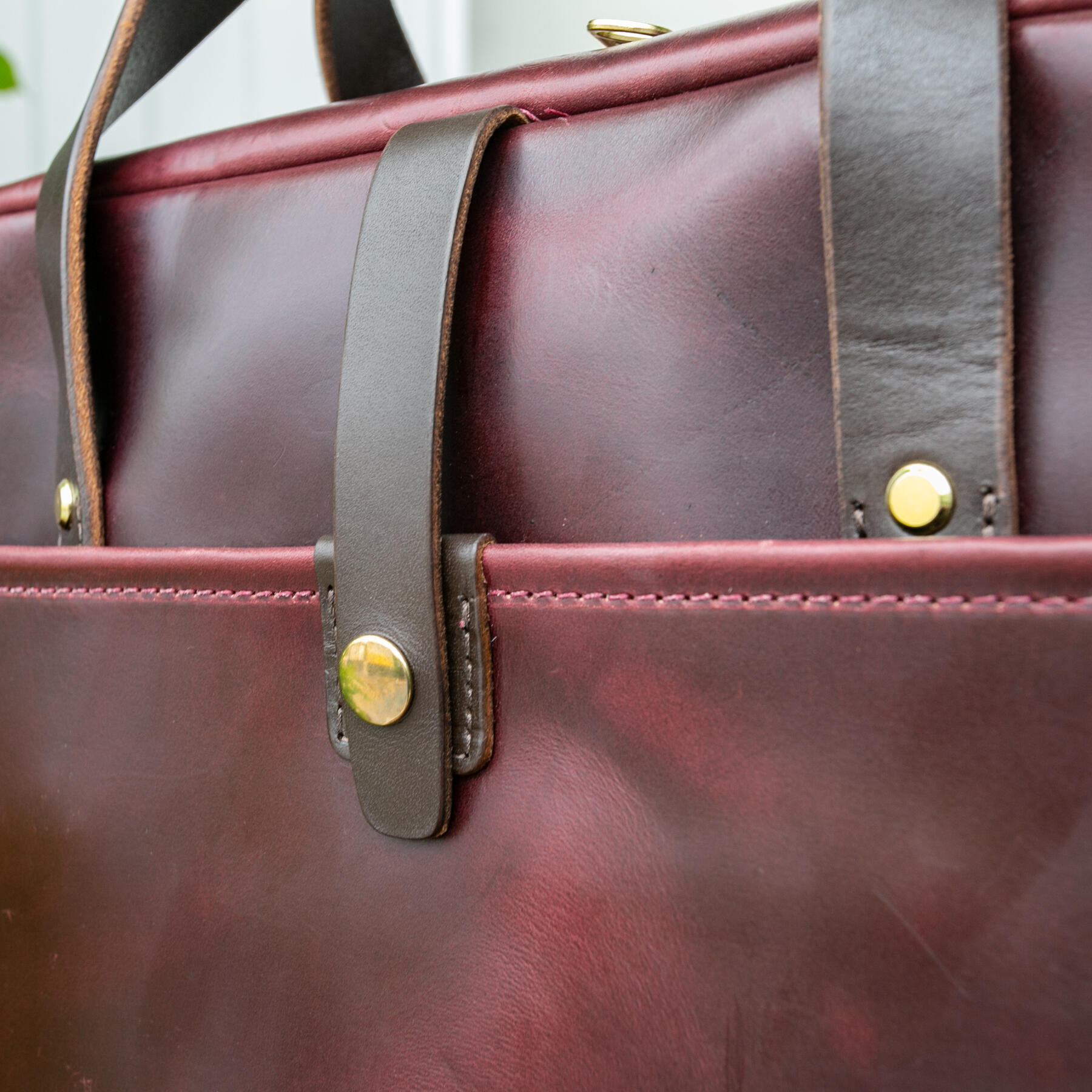 gustin the deluxe briefcase - horween chromexcel #8