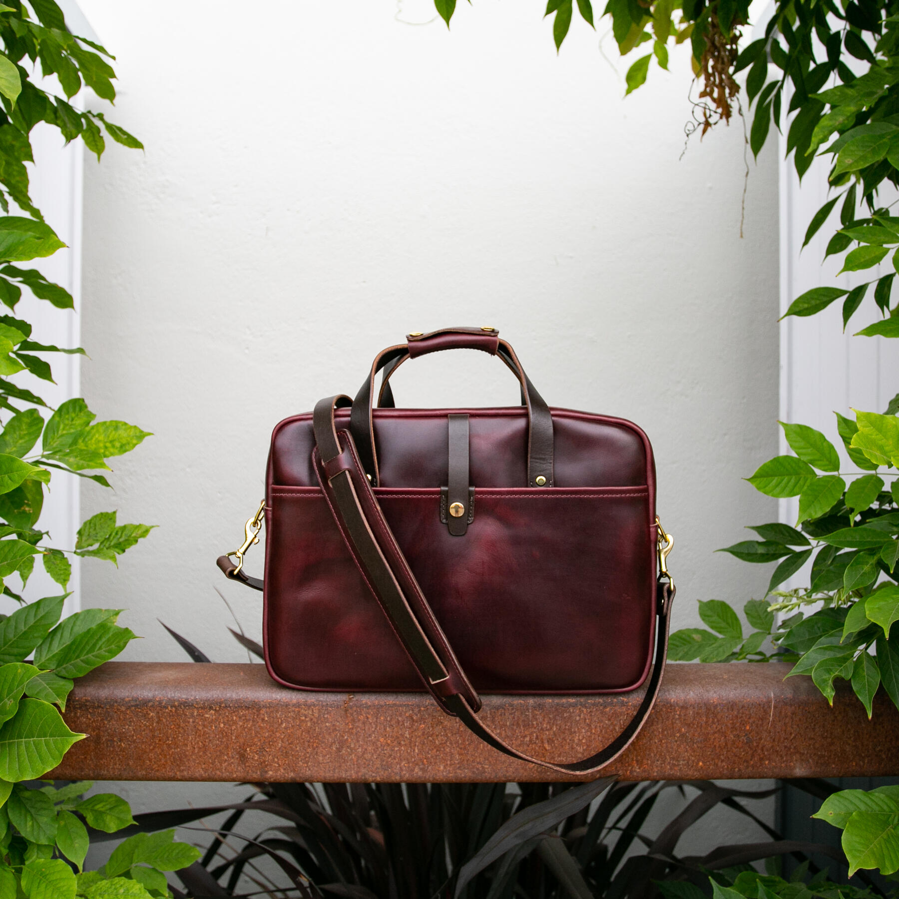 gustin the deluxe briefcase - horween chromexcel #8