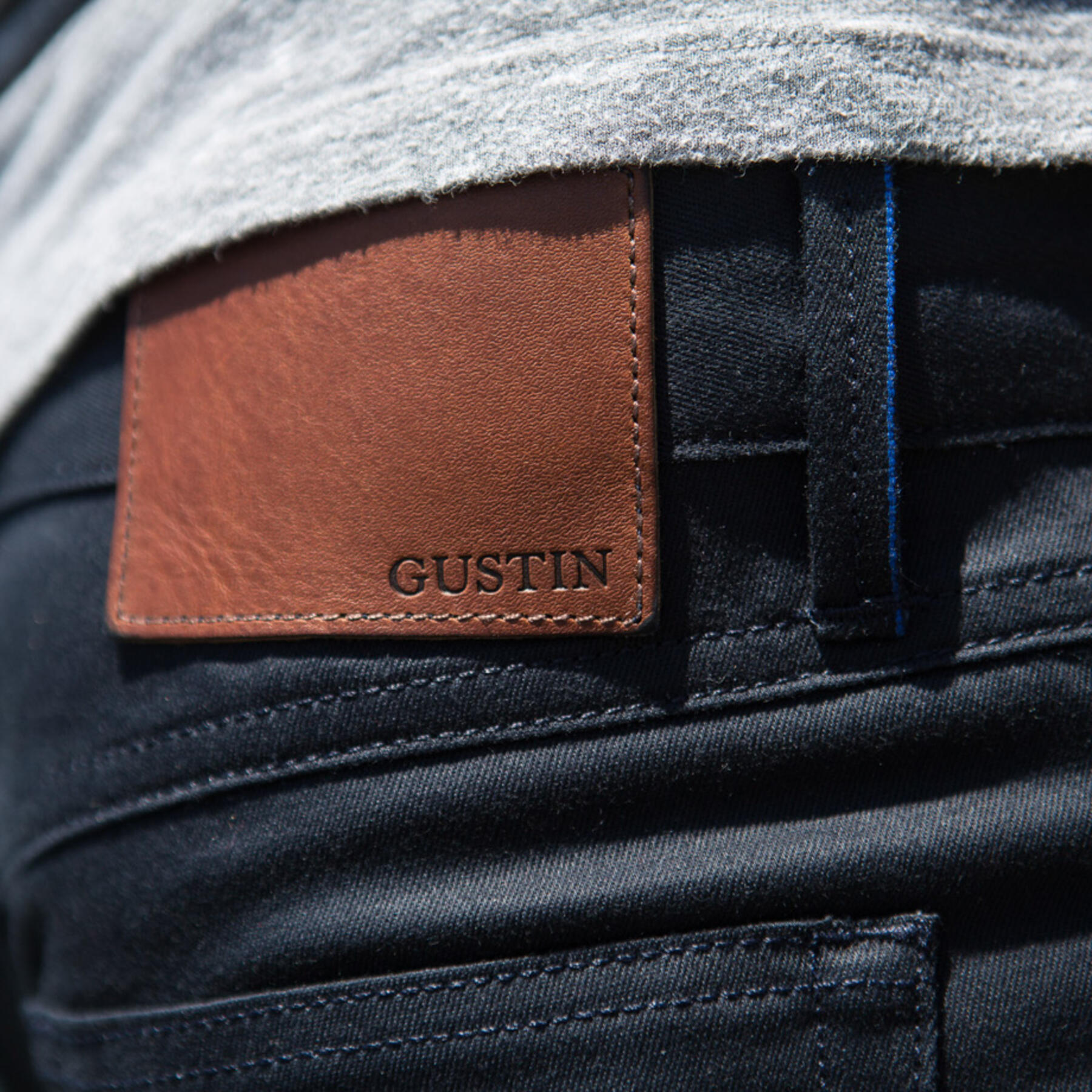 gustin #446 selvedge twill - navy