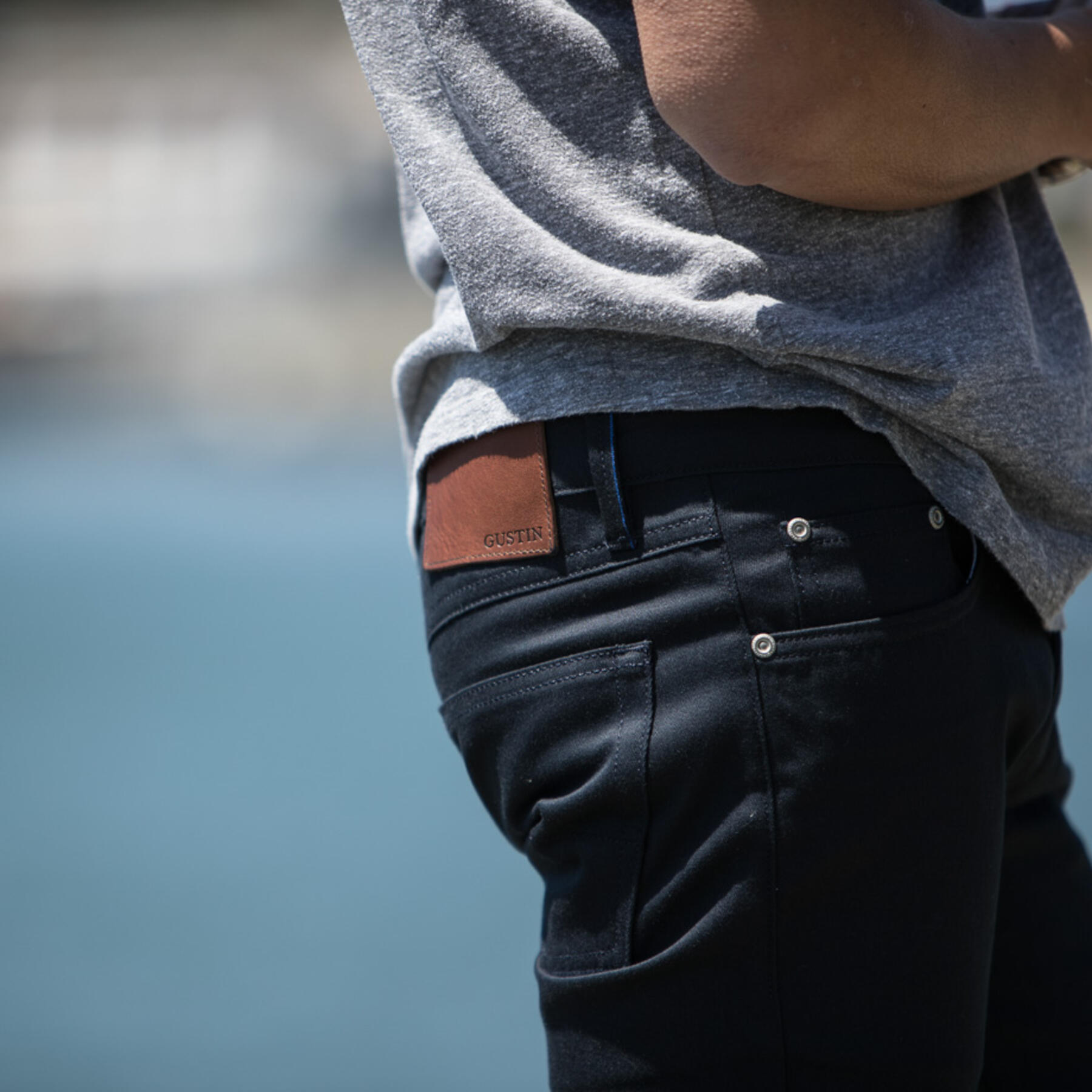 gustin #446 selvedge twill - navy