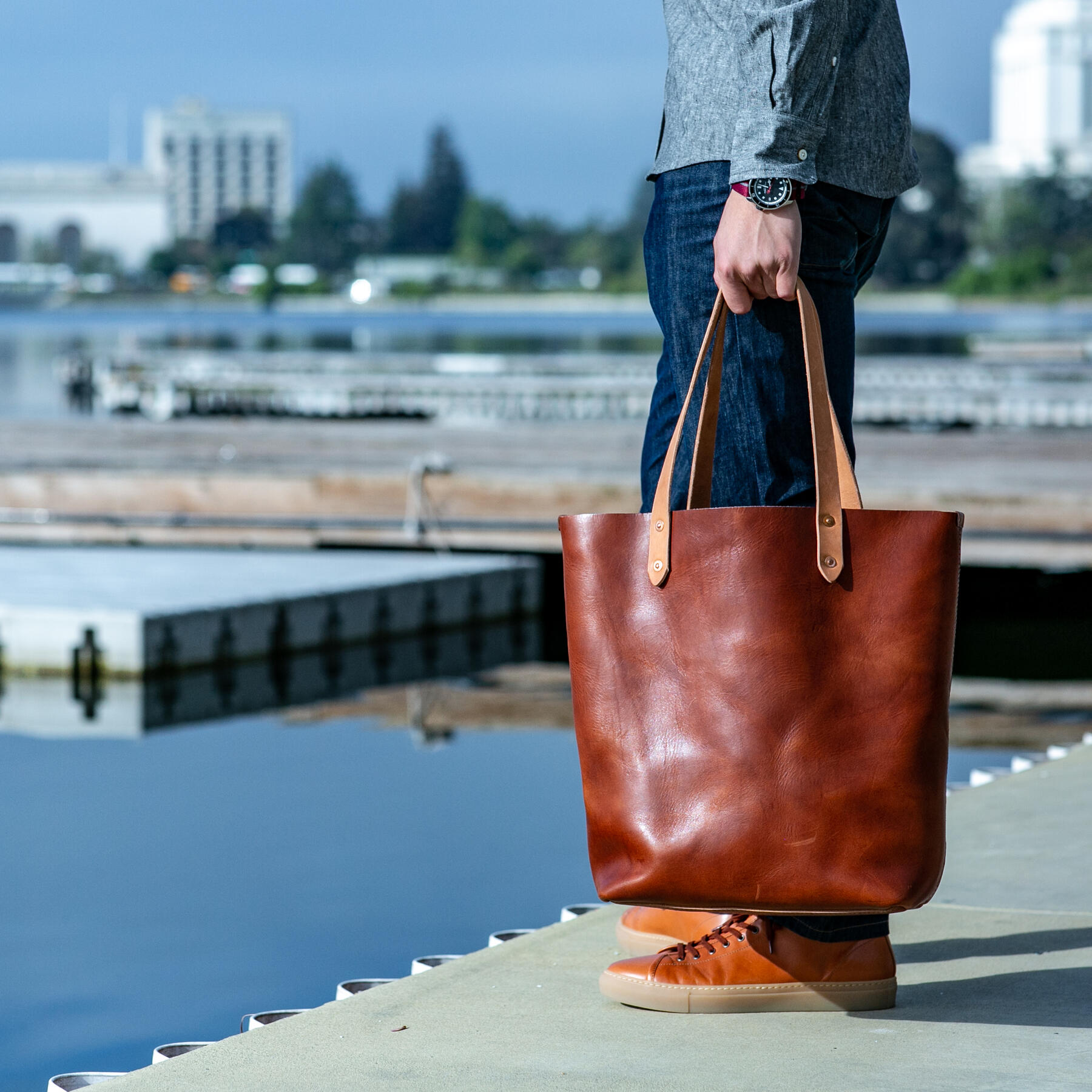 gustin the horween tote - chromexcel #8