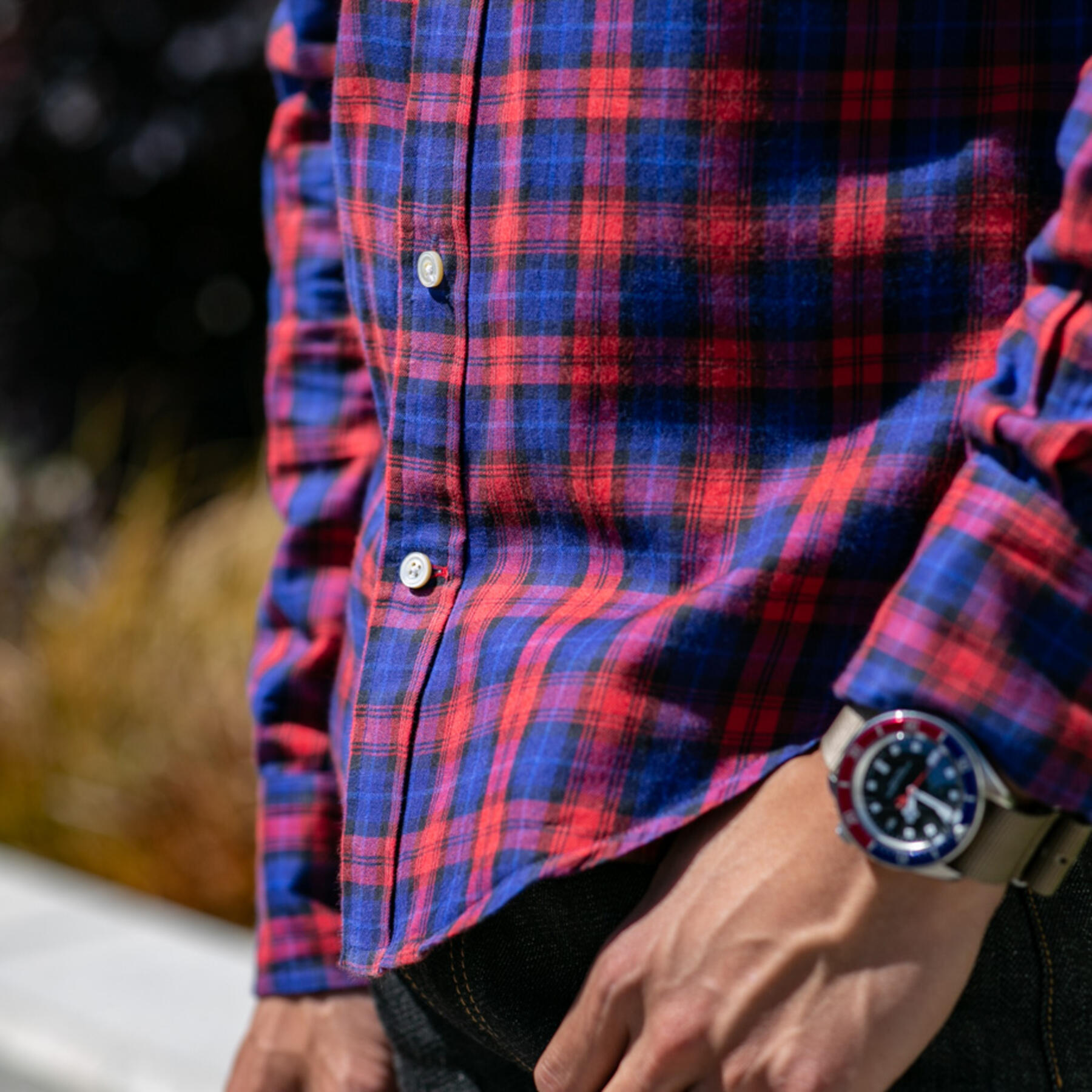 gustin thomas mason plaid flannel