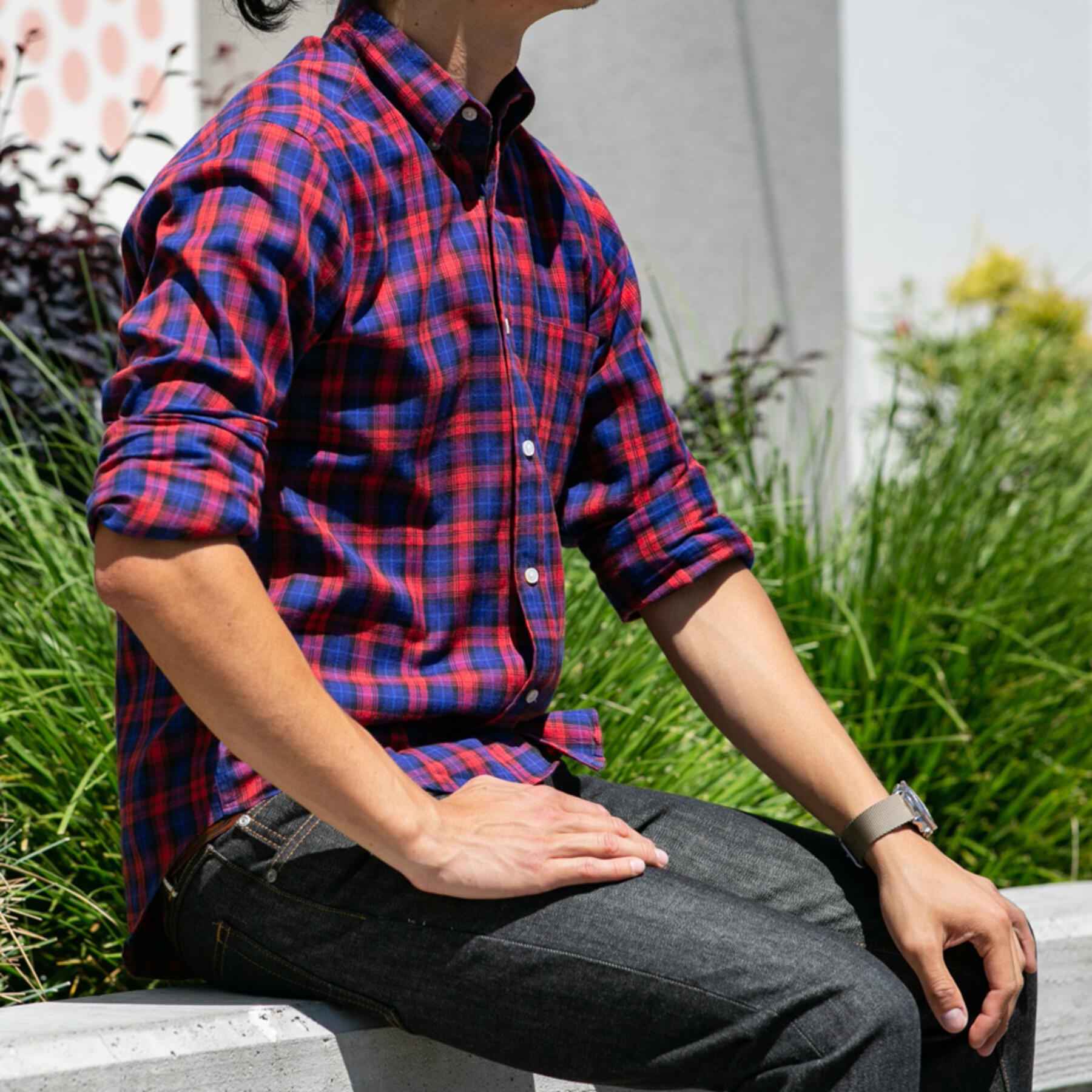 gustin thomas mason plaid flannel