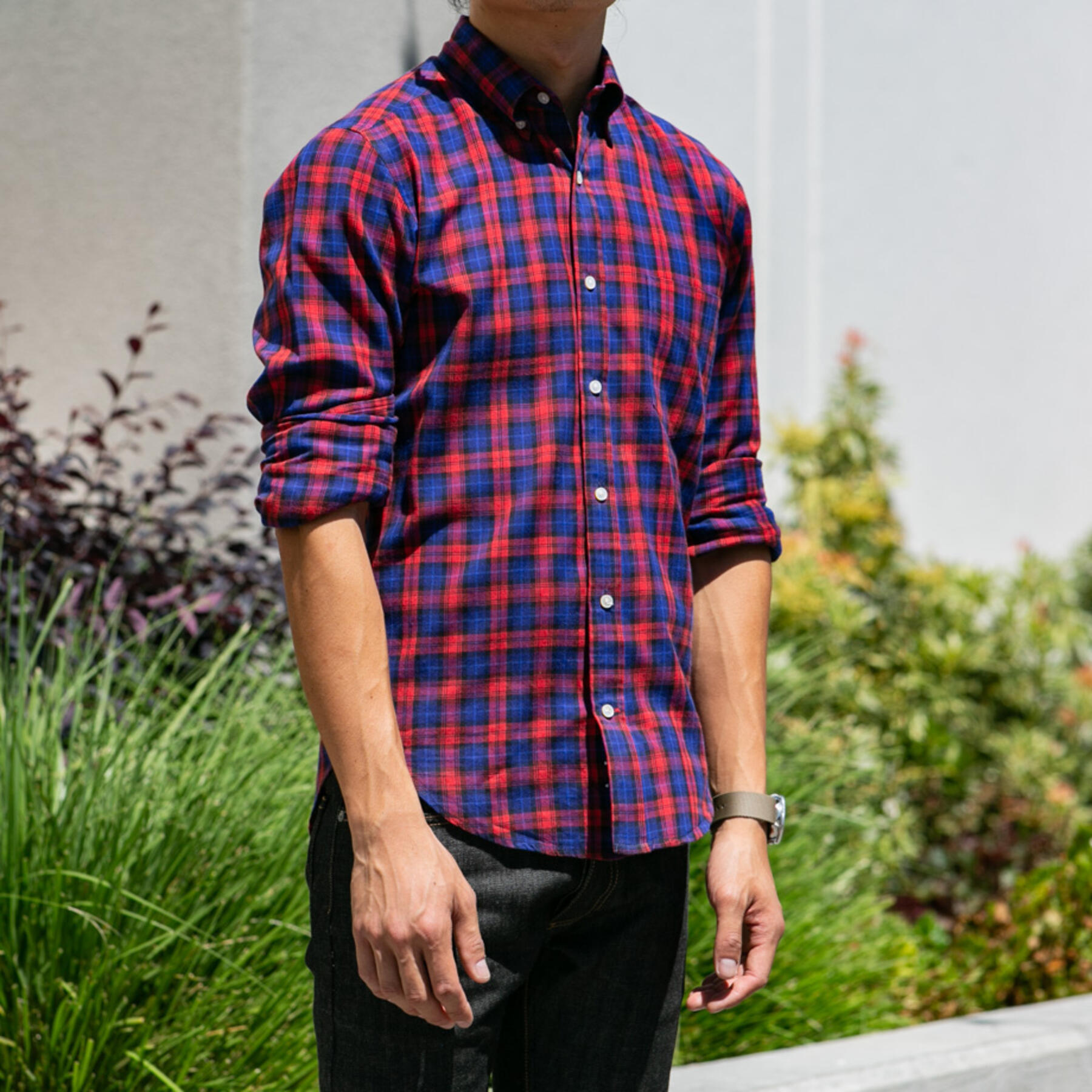 gustin thomas mason plaid flannel