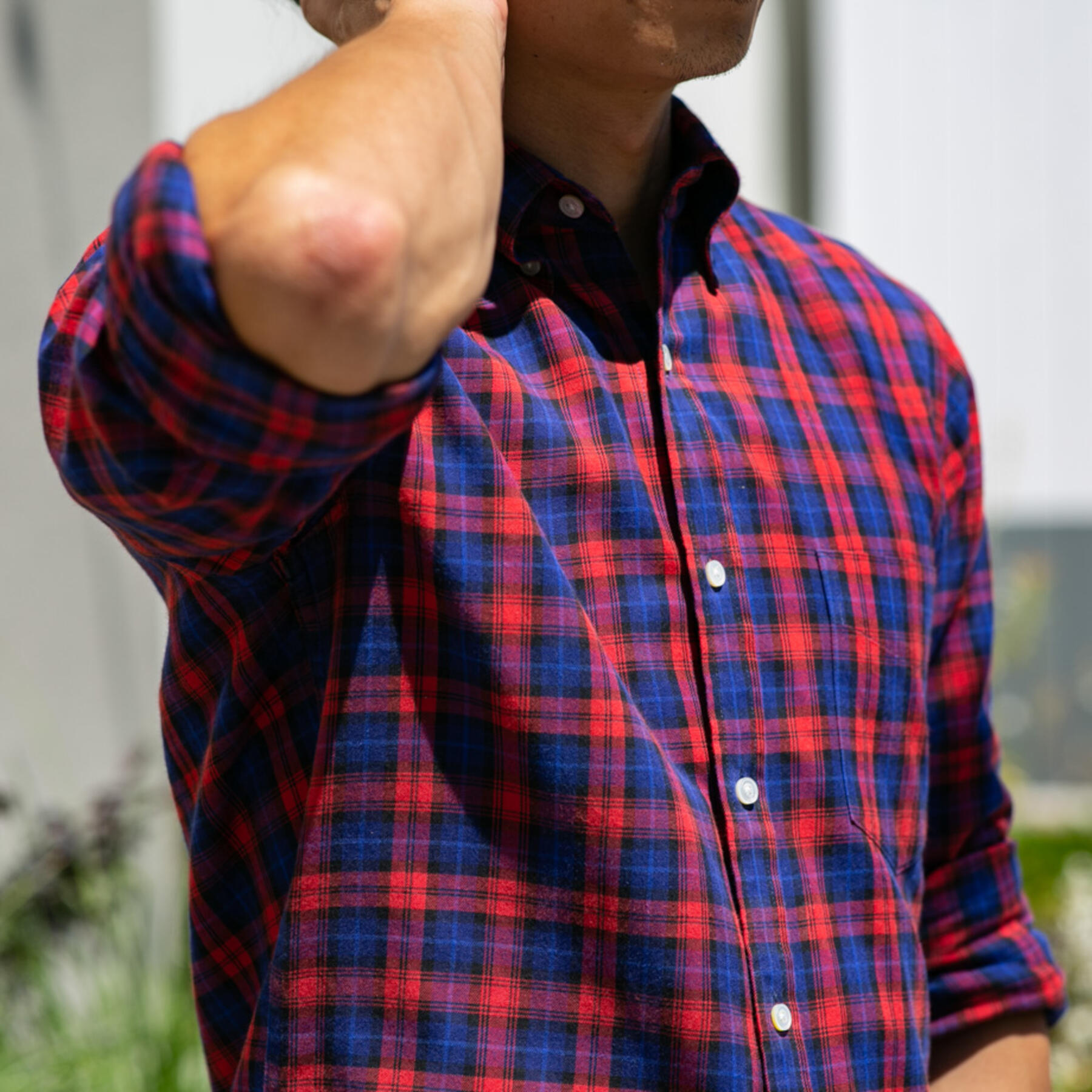 gustin thomas mason plaid flannel