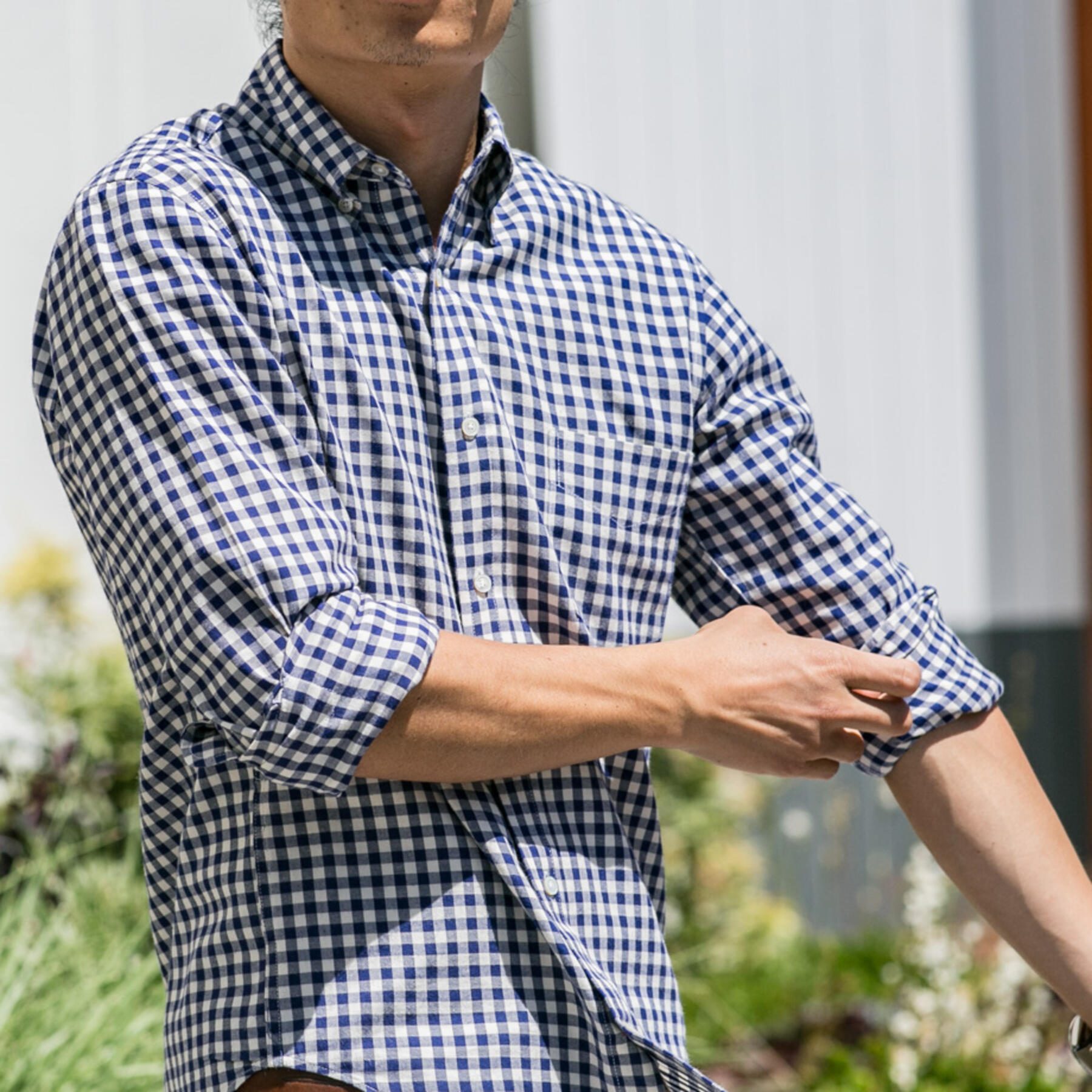 gustin thomas mason navy flannel