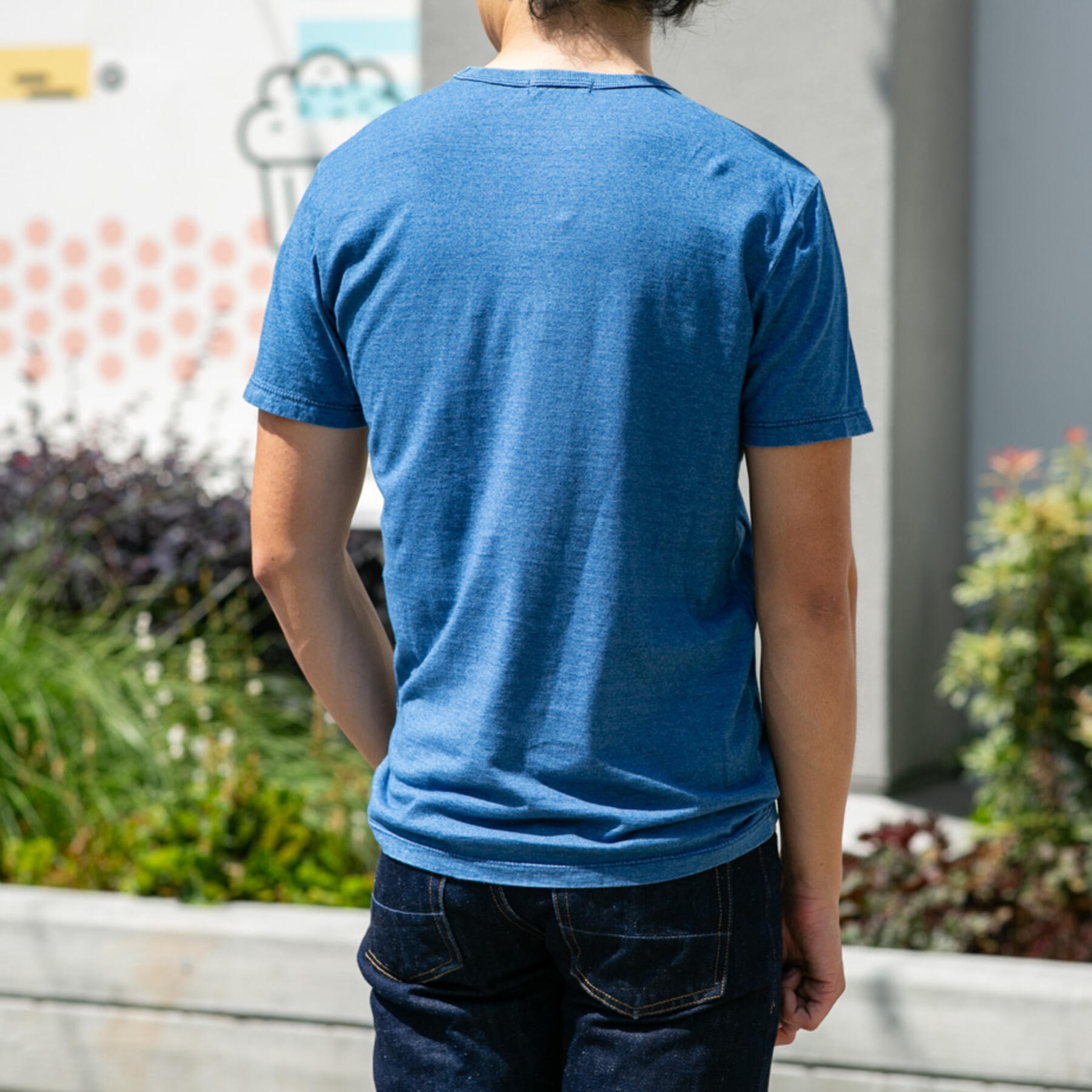 gustin indigo dyed t-shirt 2 pack - vintage indigo