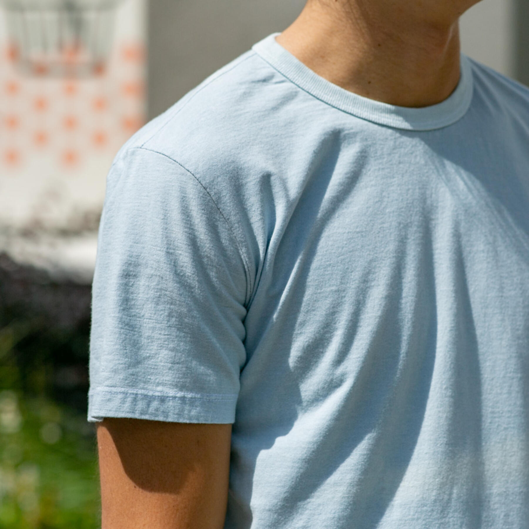 gustin indigo dyed t-shirt 2 pack - sun fade indigo