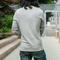 gustin double knit henley - heather grey