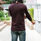 gustin double knit henley - oxblood
