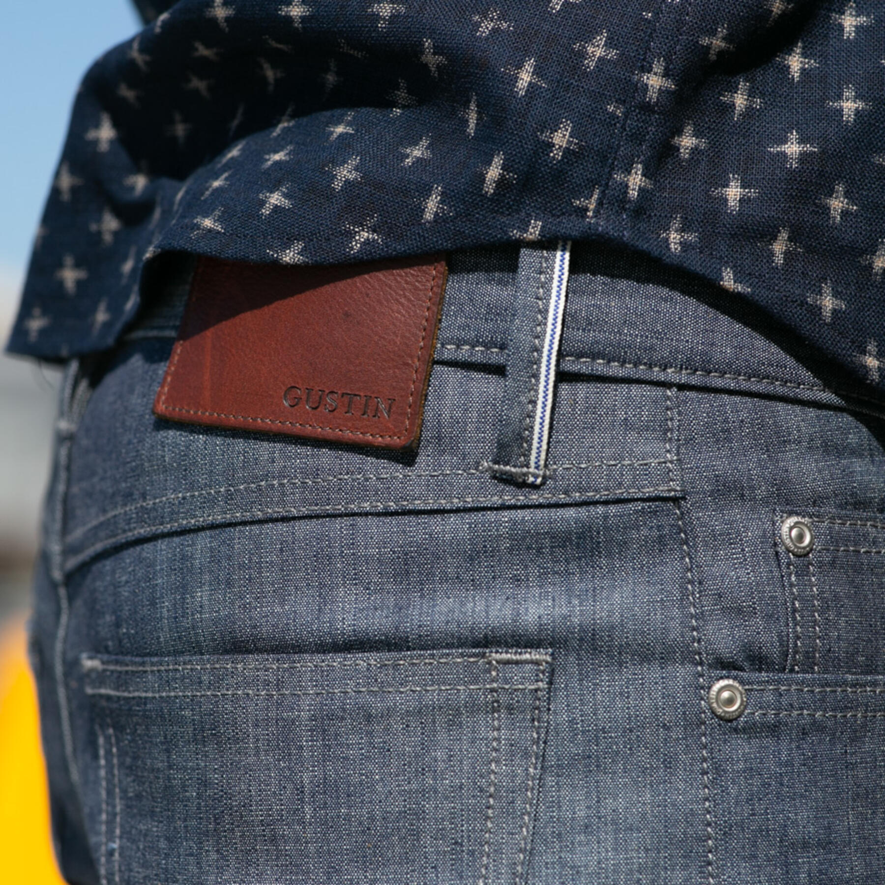 gustin #449 italian heavy selvedge chambray