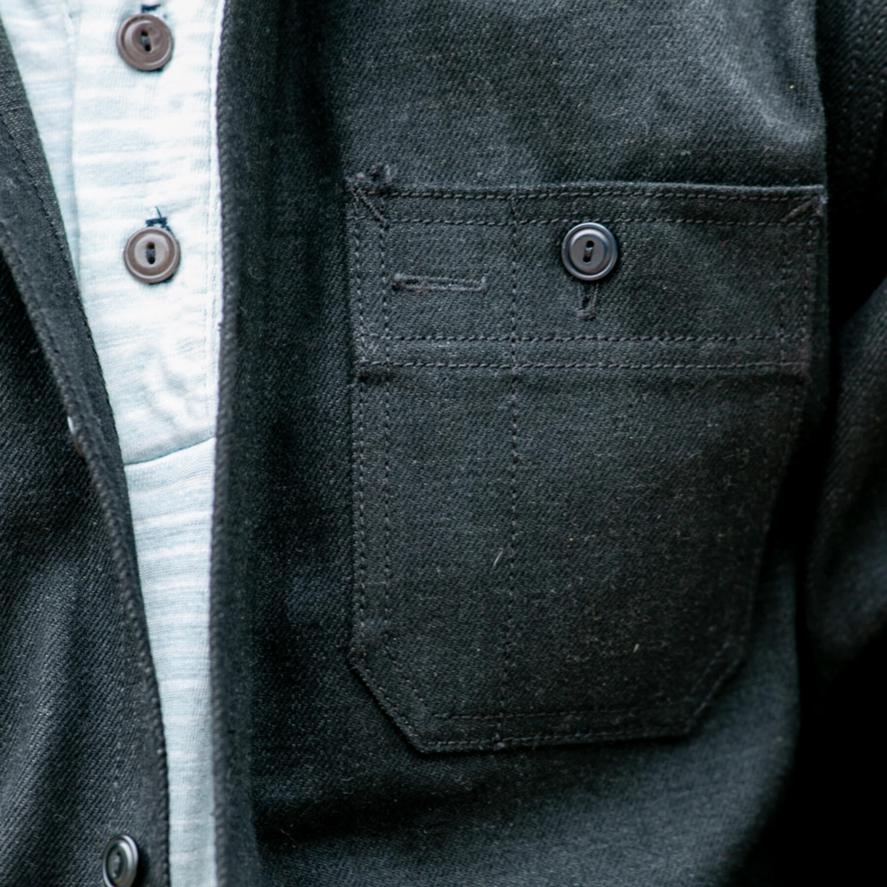 gustin #5 heavy black workshirt
