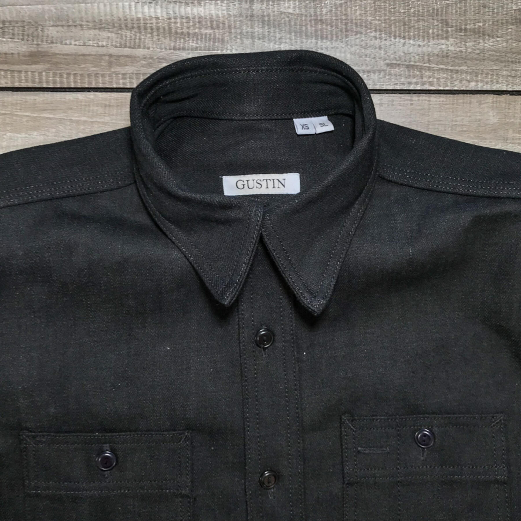 gustin #5 heavy black workshirt