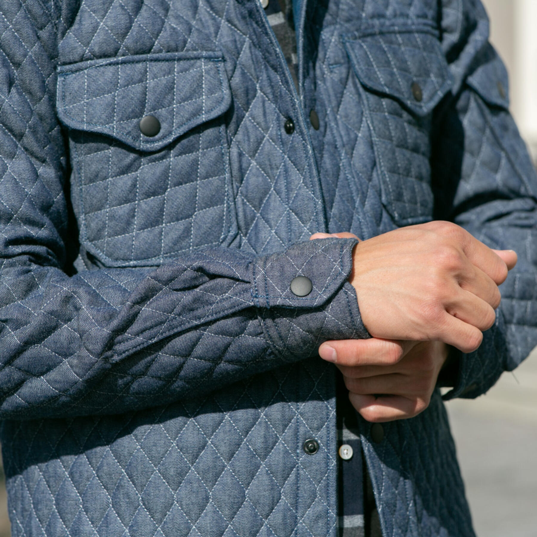 gustin #18 quilted denim cpo