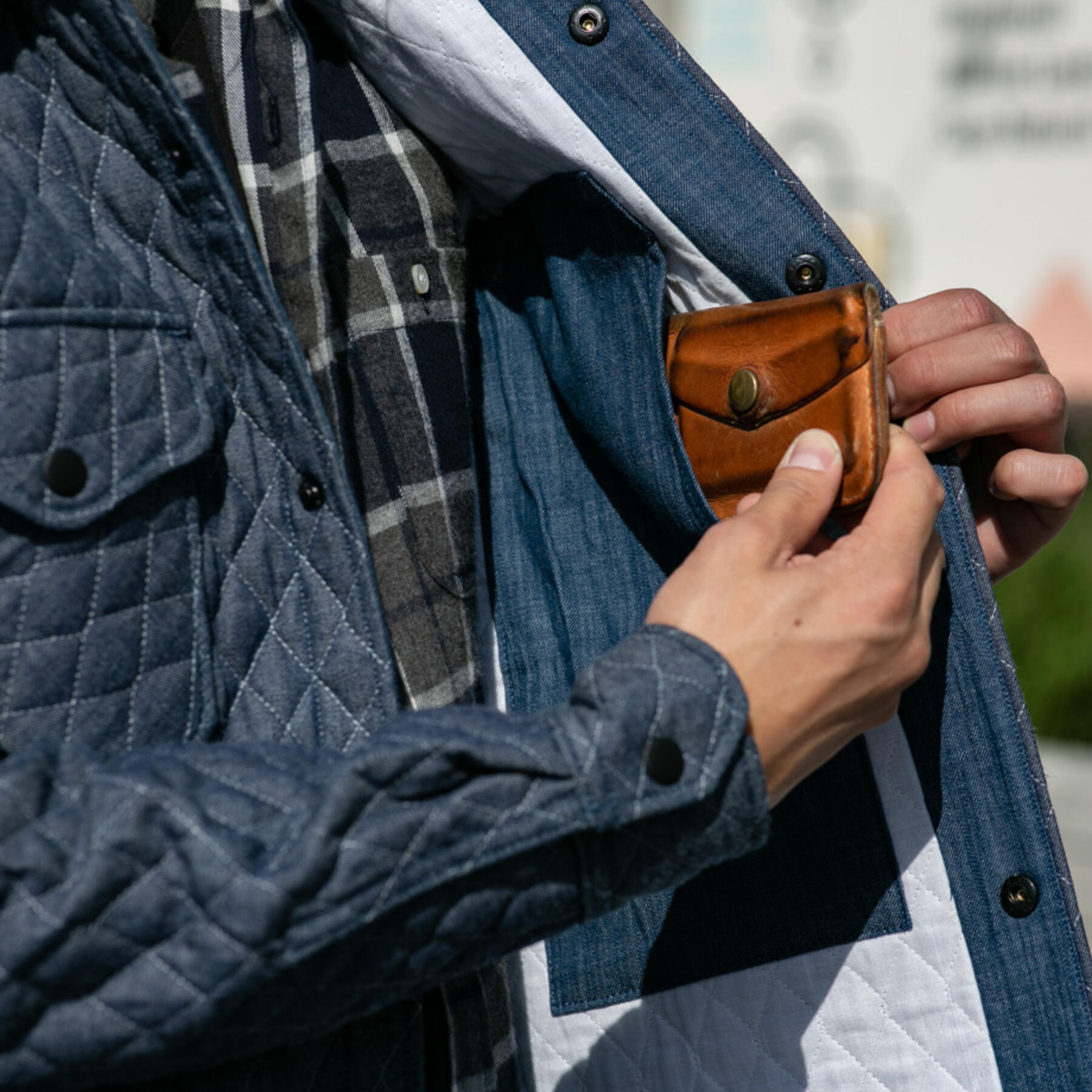 gustin #18 quilted denim cpo